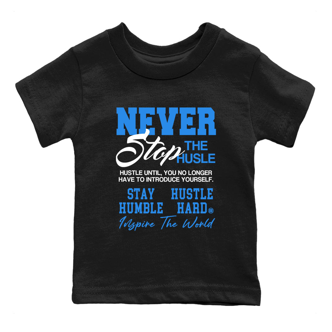 Never Stop The Hustle snkmatch Tees Kids - Air Jordan 3 Lucky Shorts