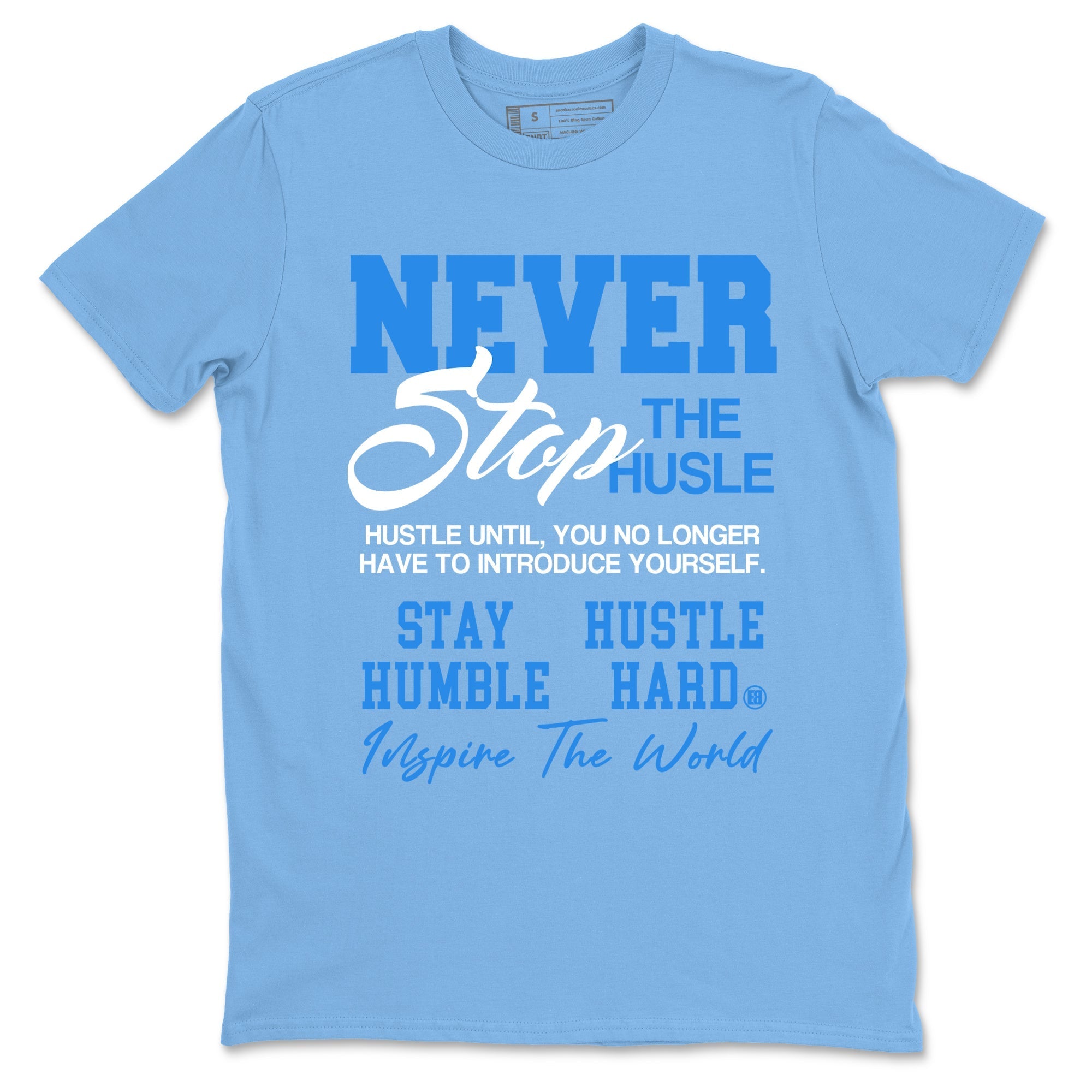 Never Stop The Hustle snkmatch Tees - Air Jordan 3 Lucky Shorts