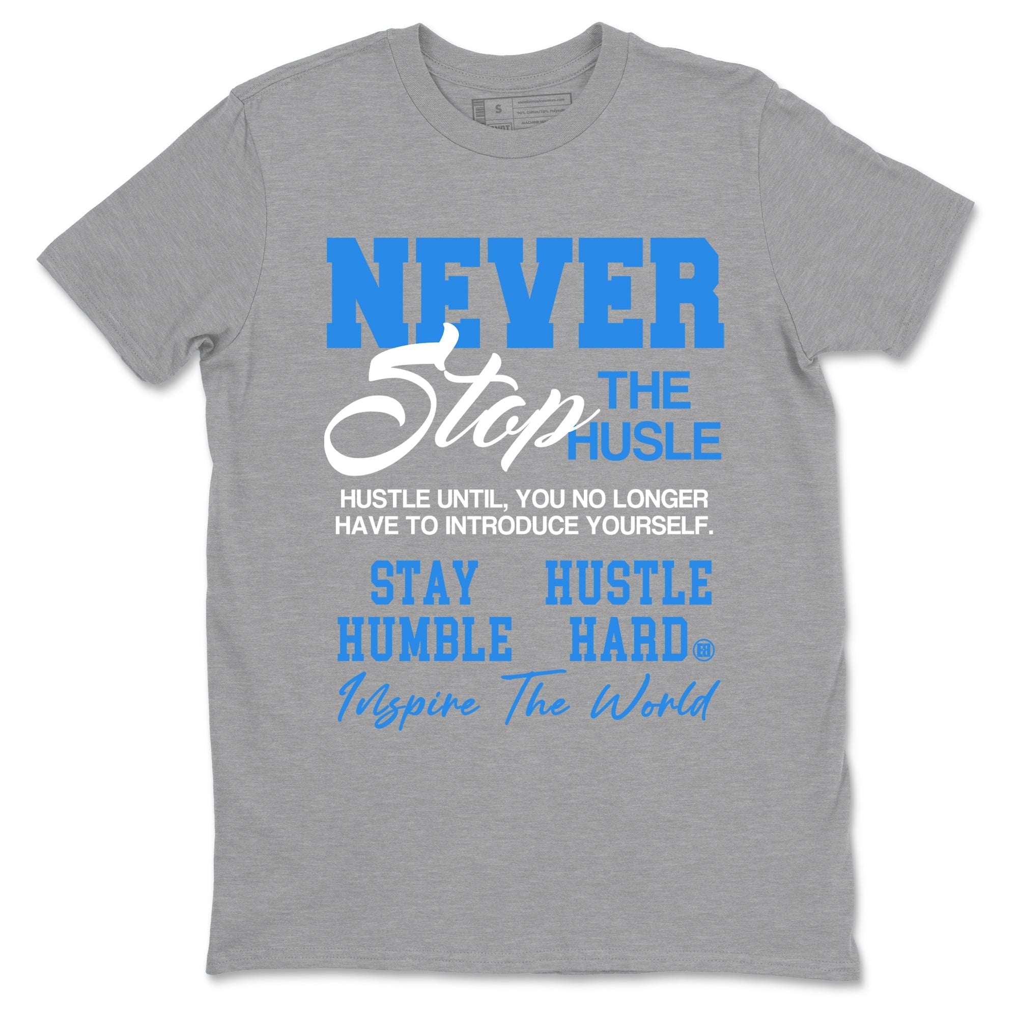 Never Stop The Hustle snkmatch Tees - Air Jordan 3 Lucky Shorts