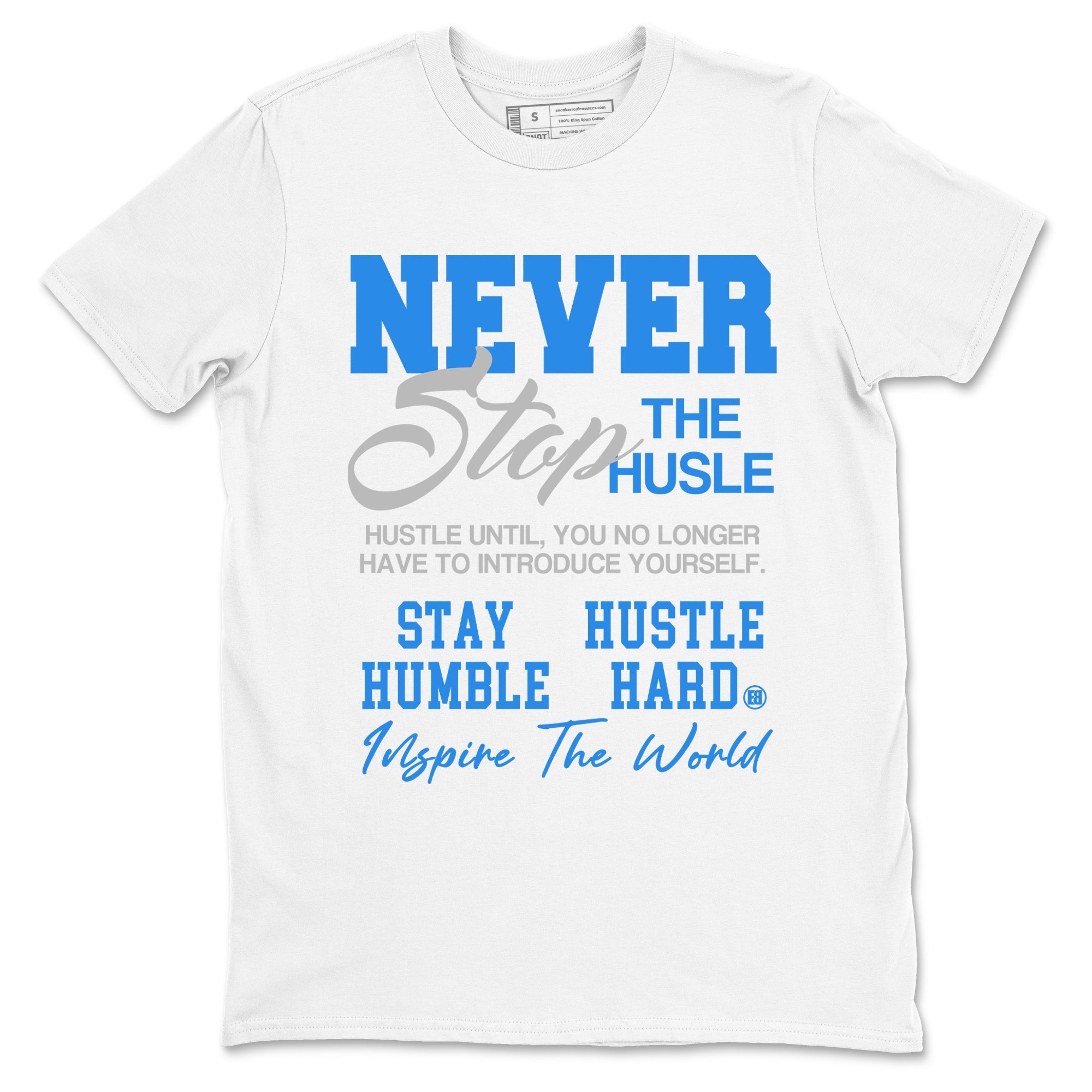 Never Stop The Hustle snkmatch Tees - Air Jordan 3 Lucky Shorts