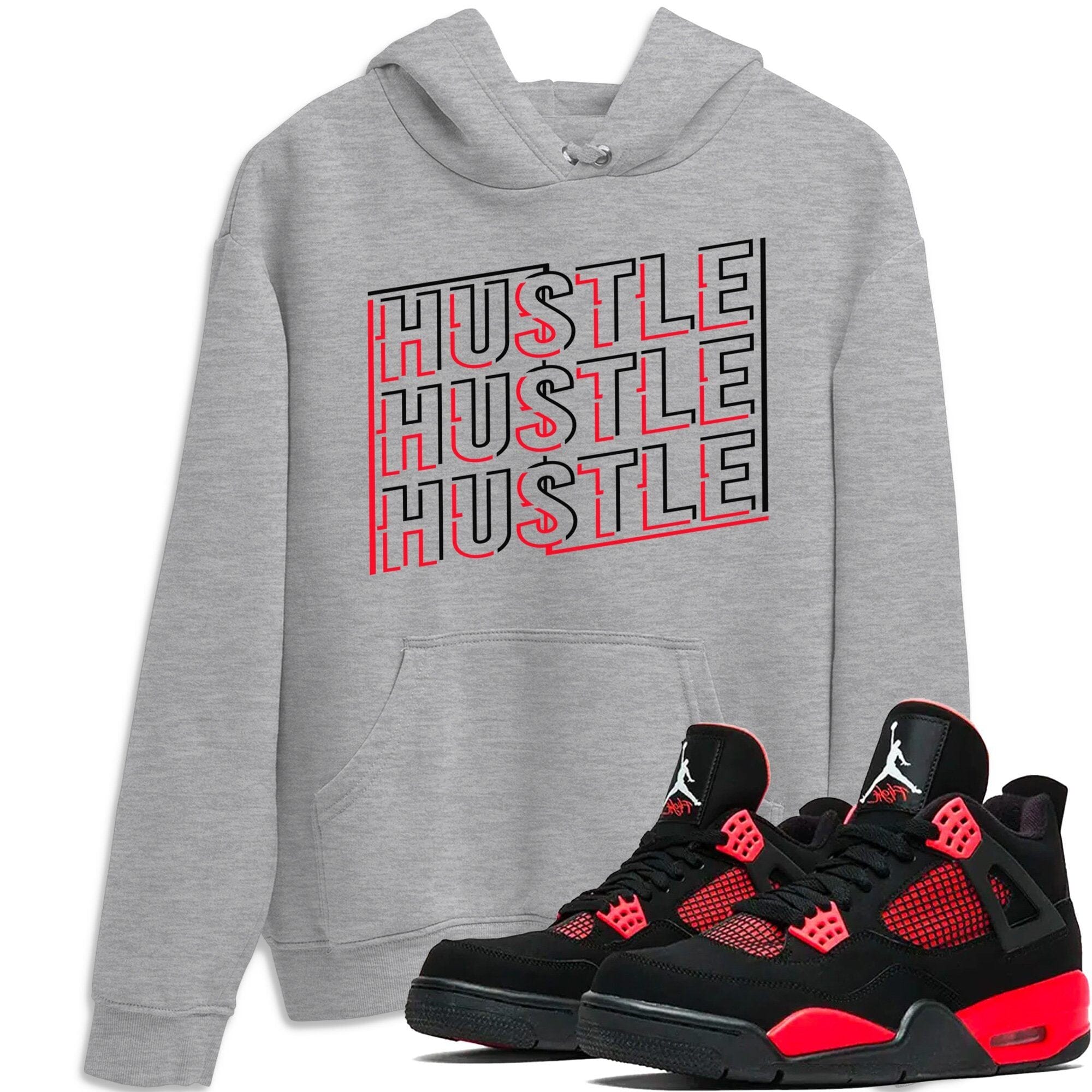 New Hustle Unisex Tops - Air Jordan 4 Red Thunder