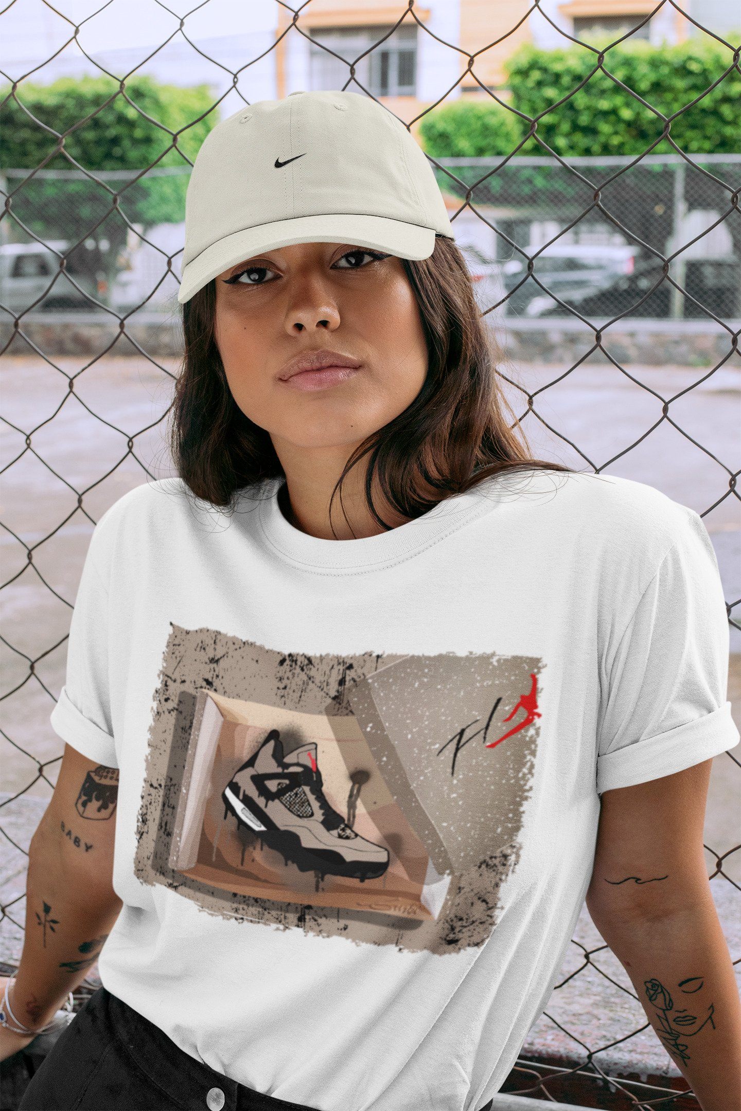 New Kicks Unisex Tops - Air Jordan 4 Taupe Haze