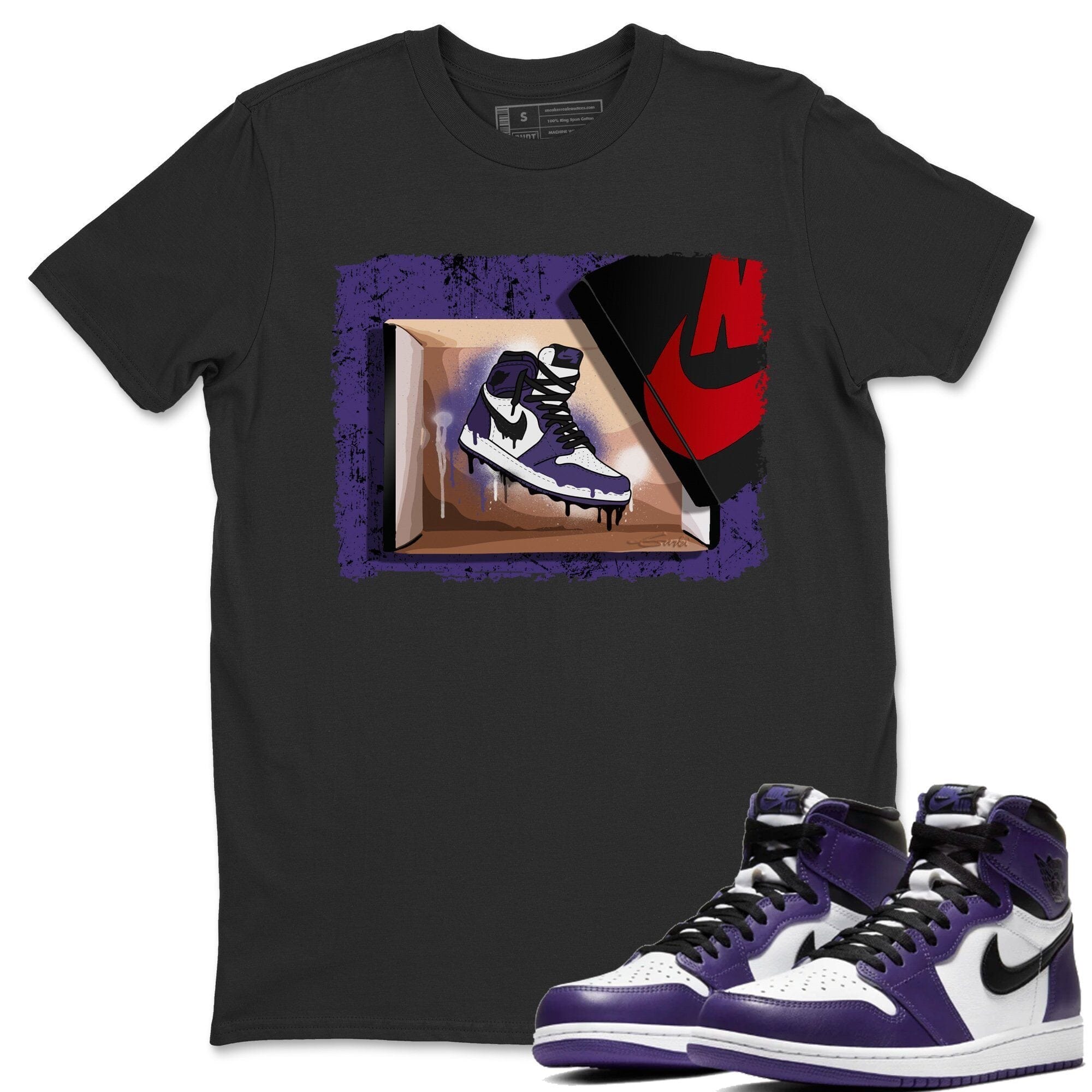 New Kicks Unisex Tops - Air Jordan 1 Court Purple