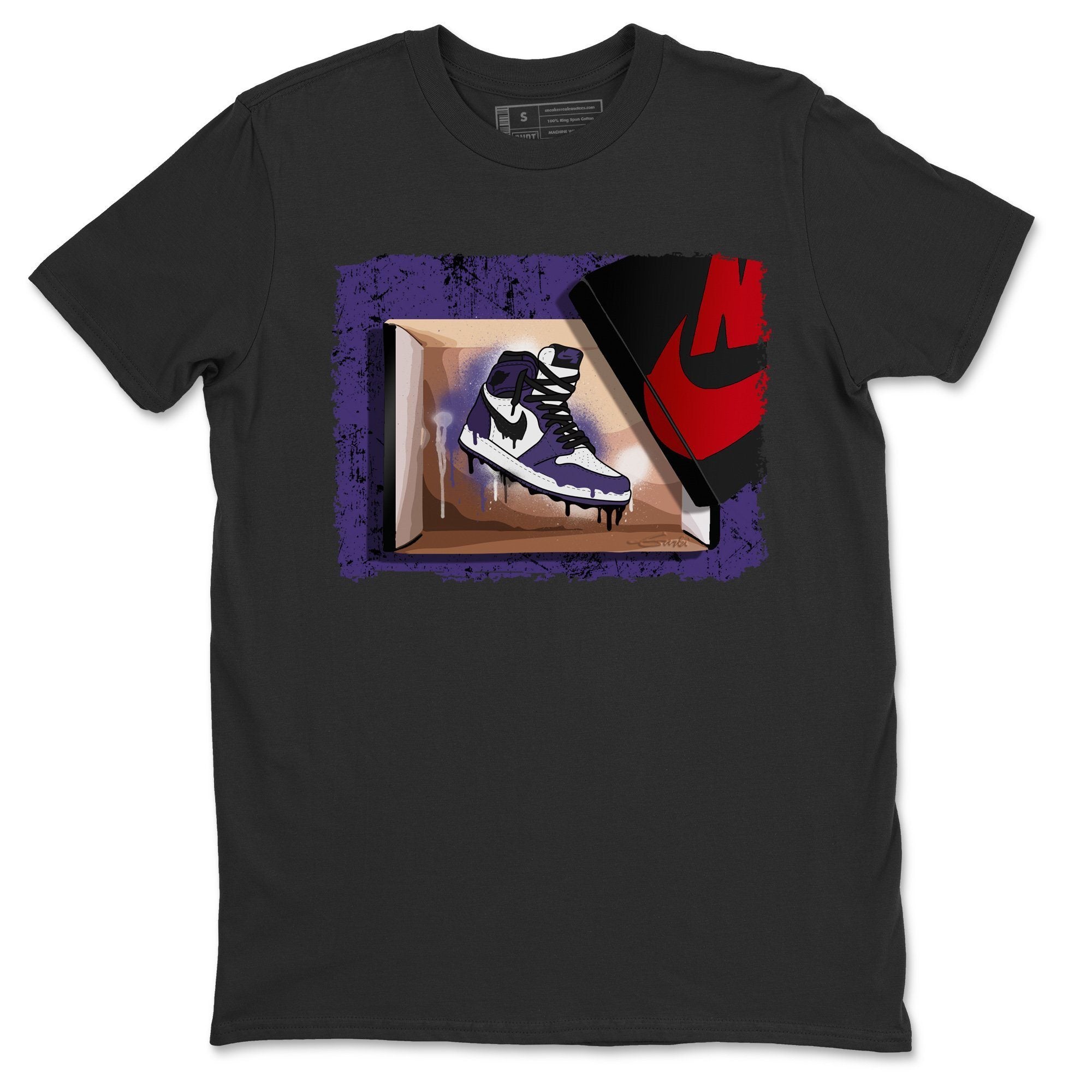 New Kicks Unisex Tops - Air Jordan 1 Court Purple