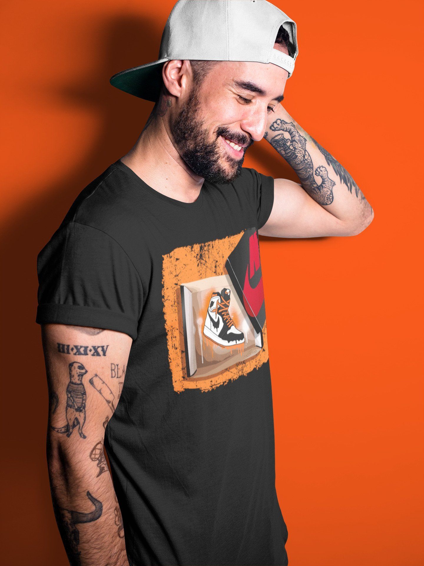 New Kicks Unisex Tops - Air Jordan 1 Electro Orange