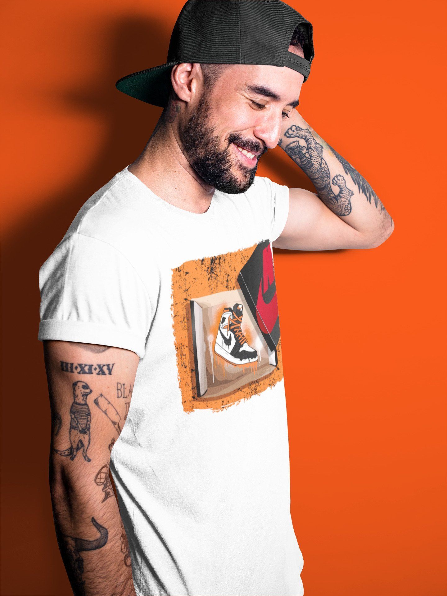 New Kicks Unisex Tops - Air Jordan 1 Electro Orange