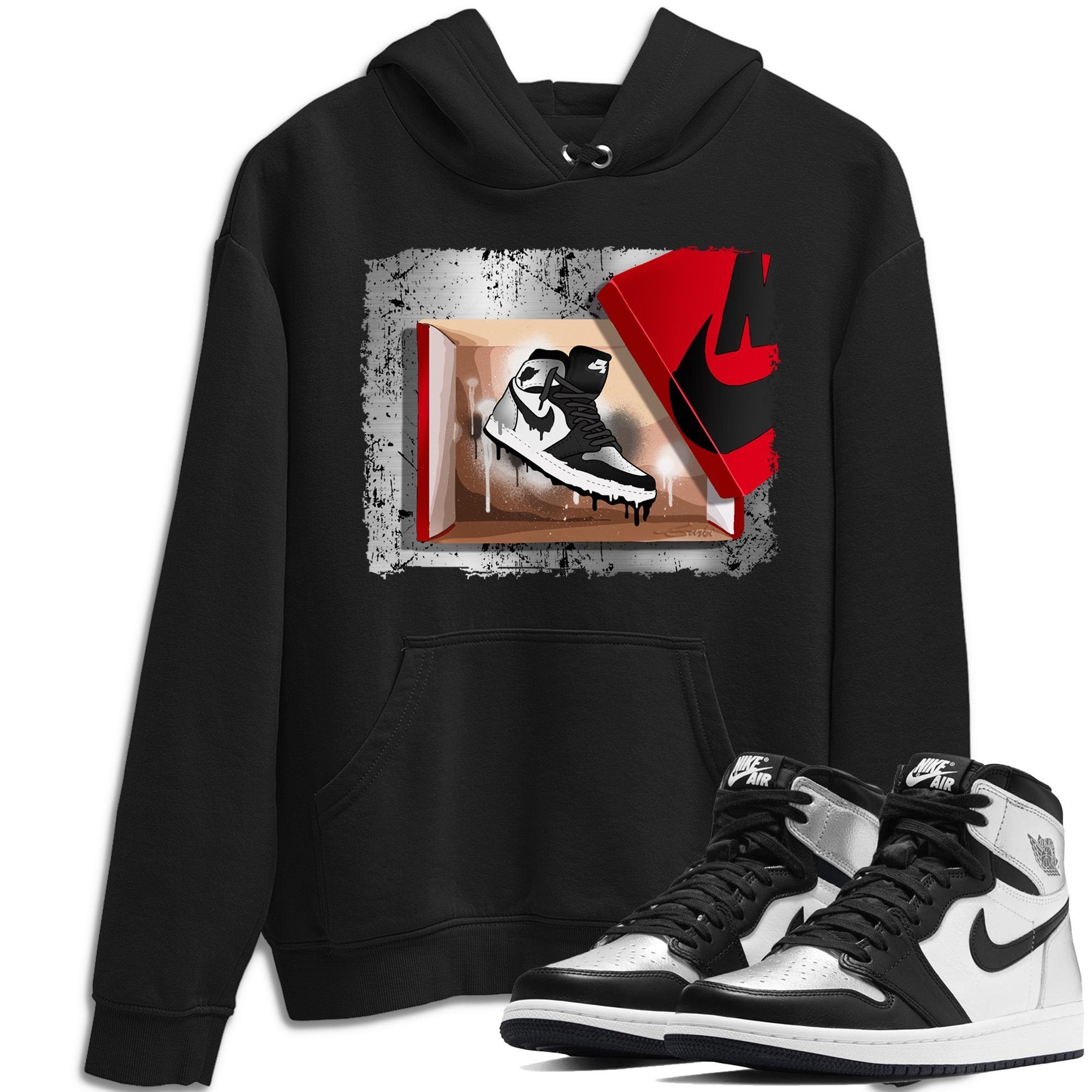New Kicks Unisex Tops - Air Jordan 1 Silver Toe