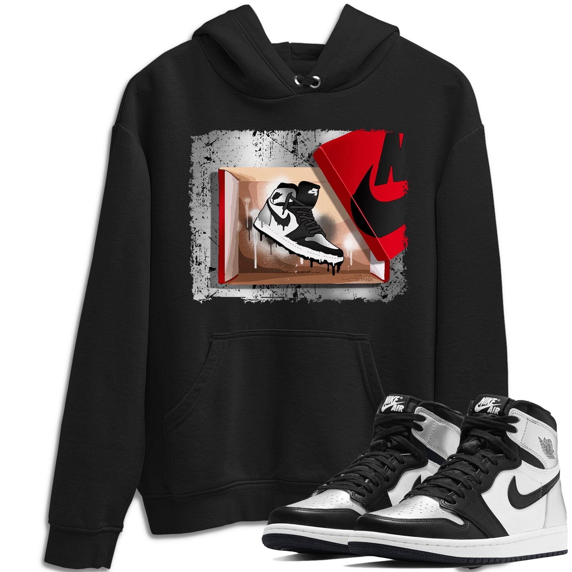 New Kicks Unisex Tops - Air Jordan 1 Silver Toe