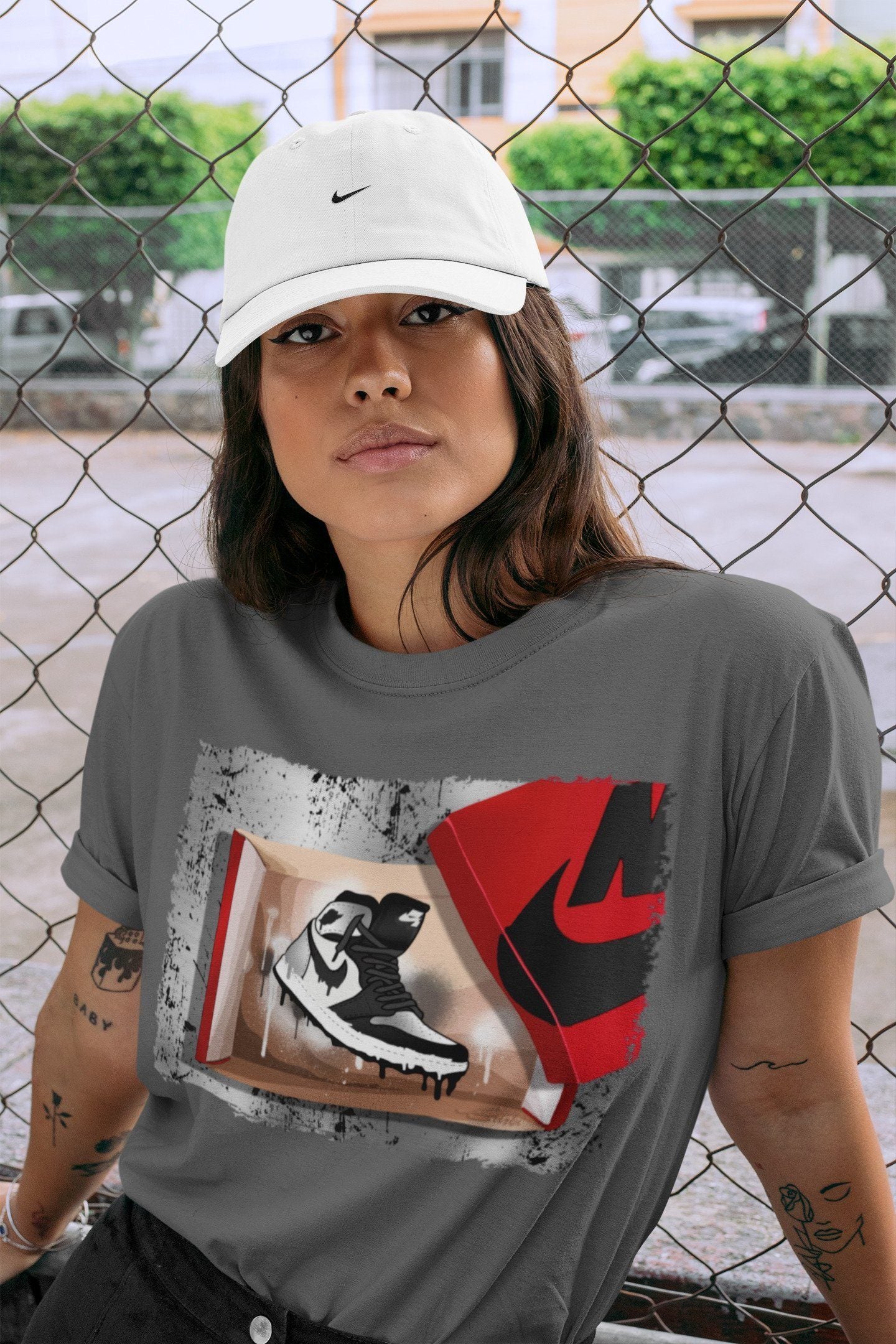 New Kicks Unisex Tops - Air Jordan 1 Silver Toe