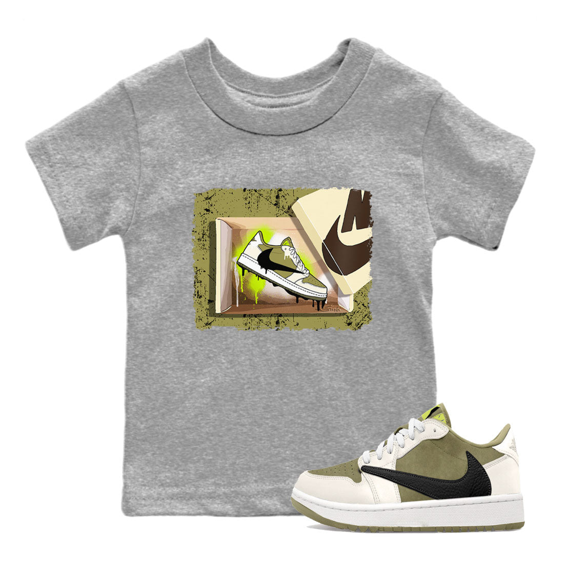New Kicks snkmatch Tee Kids - Air Jordan 1 Travis Scott Golf