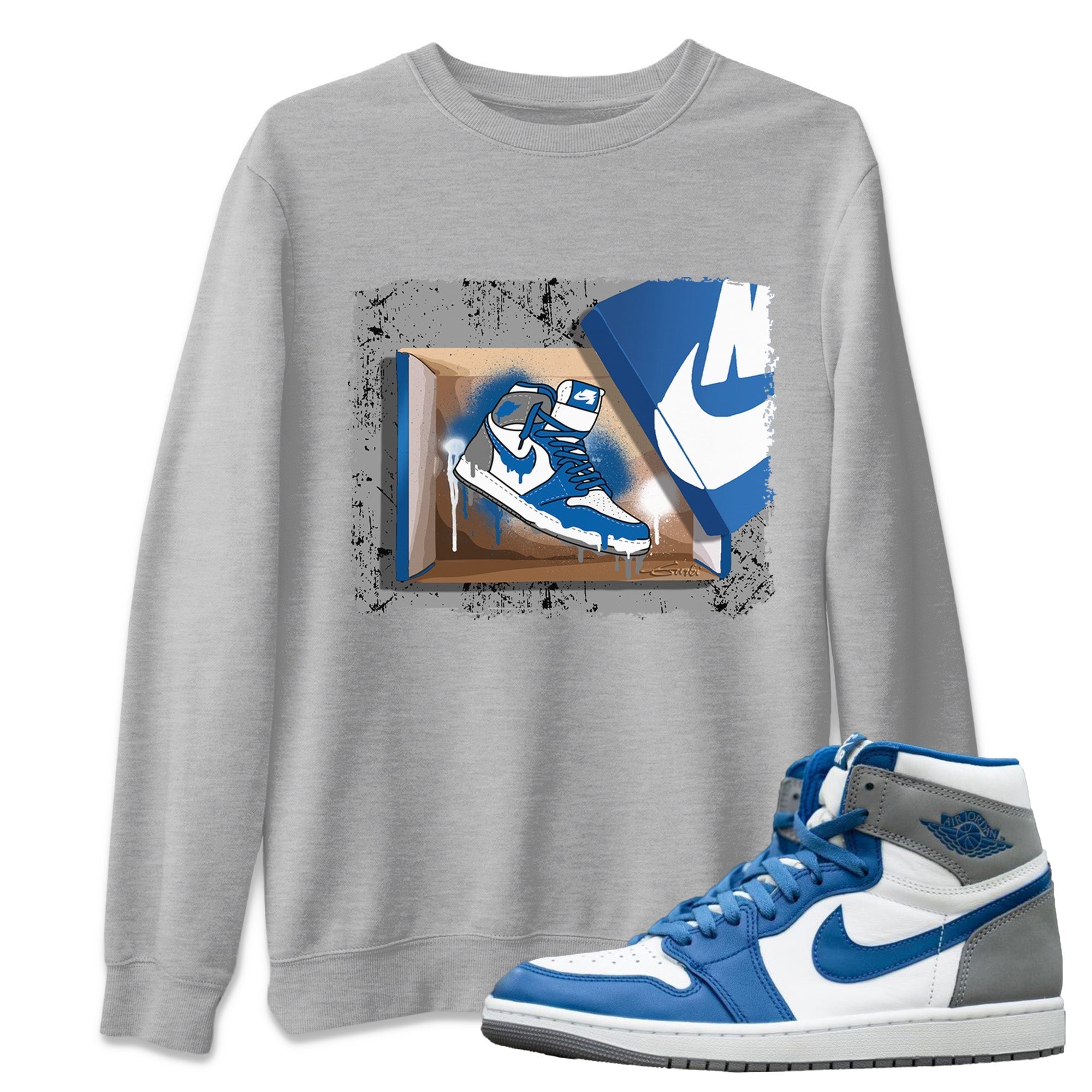 New Kicks Unisex Tops - Air Jordan 1 True Blue
