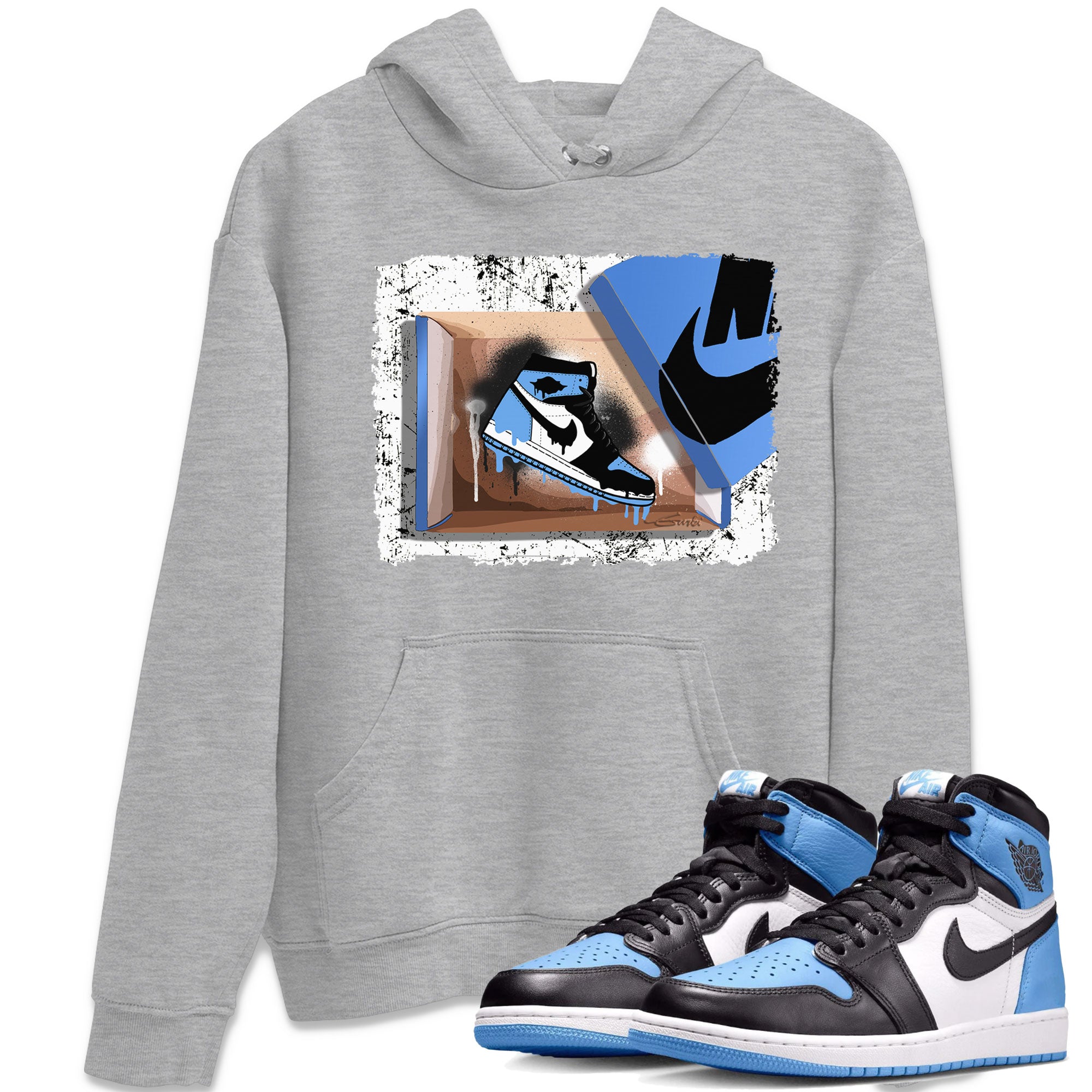 New Kicks snkmatch Tee - Air Jordan 1 UNC Toe
