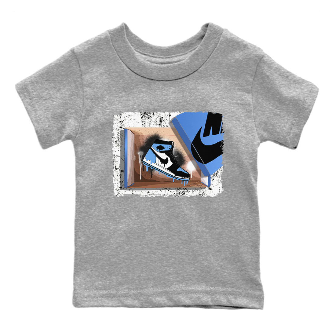 New Kicks snkmatch Tee Kids - Air Jordan 1 UNC Toe