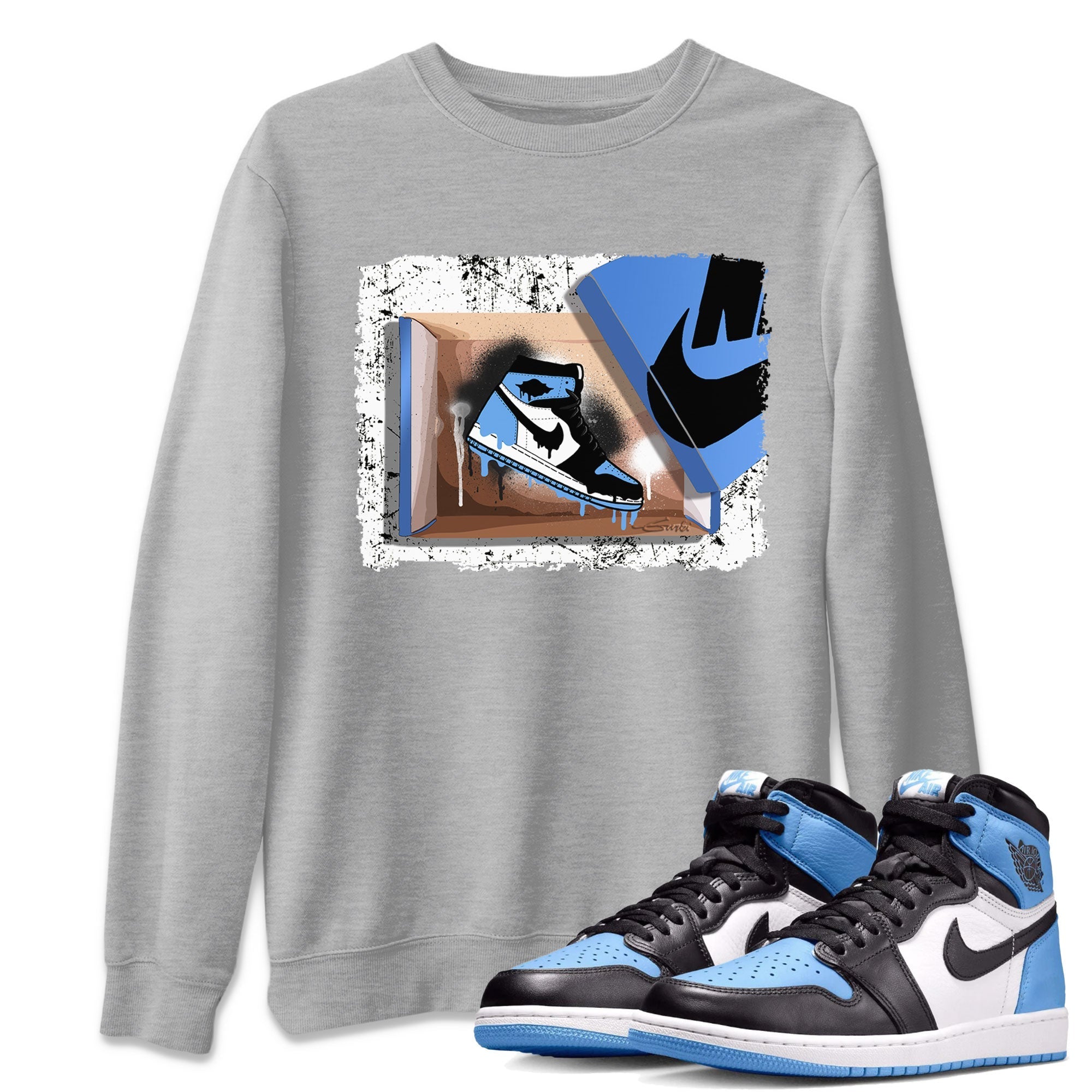 New Kicks snkmatch Tee - Air Jordan 1 UNC Toe