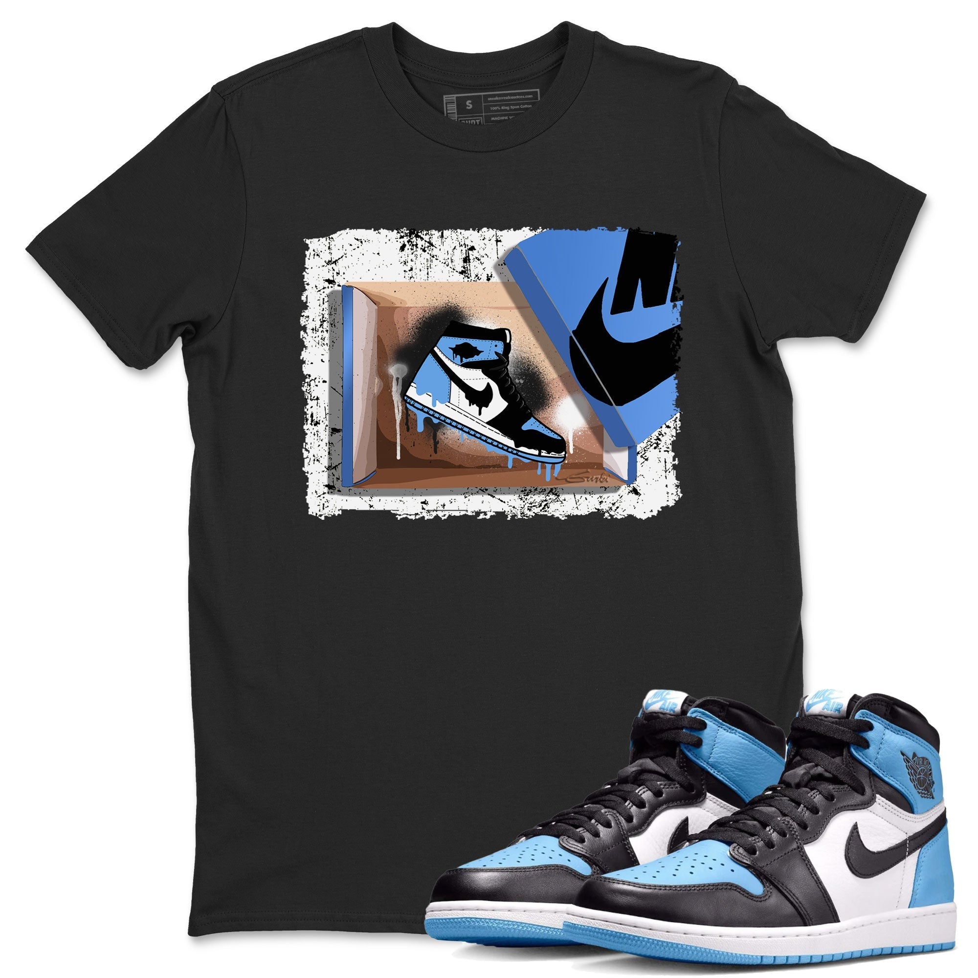 New Kicks snkmatch Tee - Air Jordan 1 UNC Toe