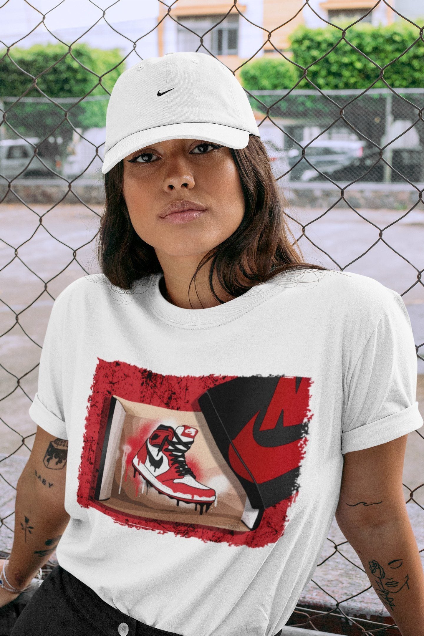 New Kicks Unisex Tops - Air Jordan 1 Varsity Red