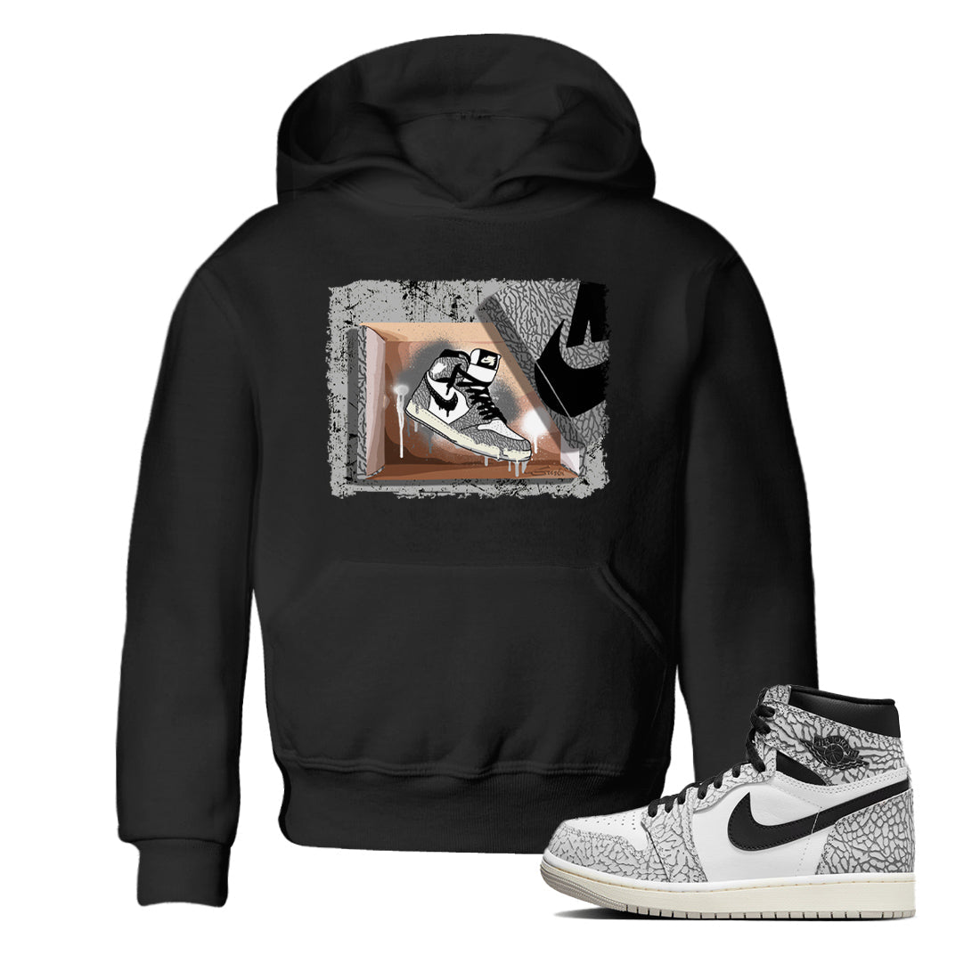 New Kicks Kids Tops - Air Jordan 1 White Cement