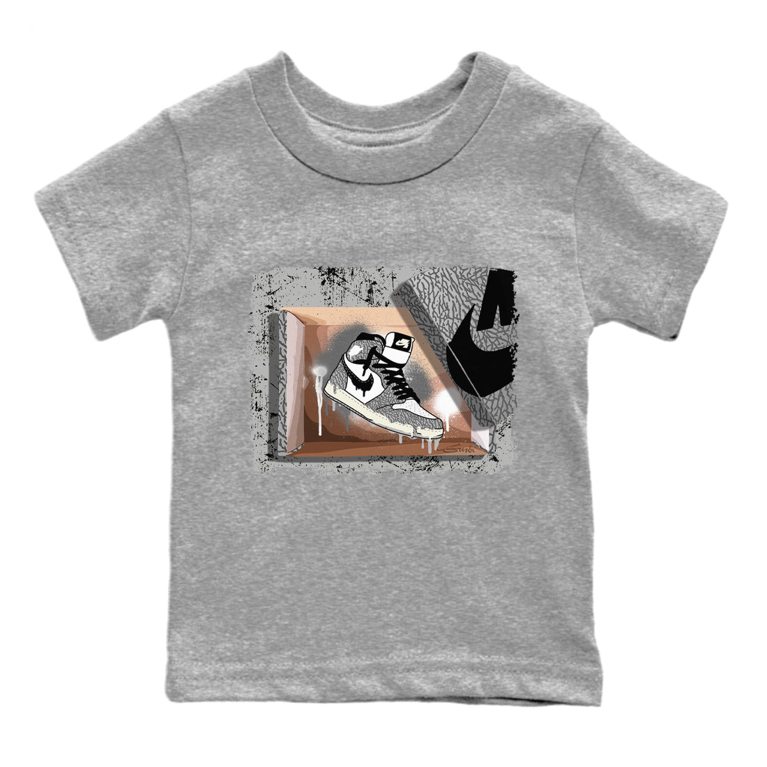 New Kicks Kids Tops - Air Jordan 1 White Cement