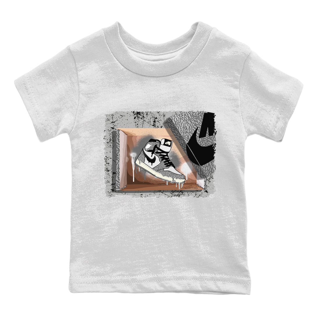 New Kicks Kids Tops - Air Jordan 1 White Cement