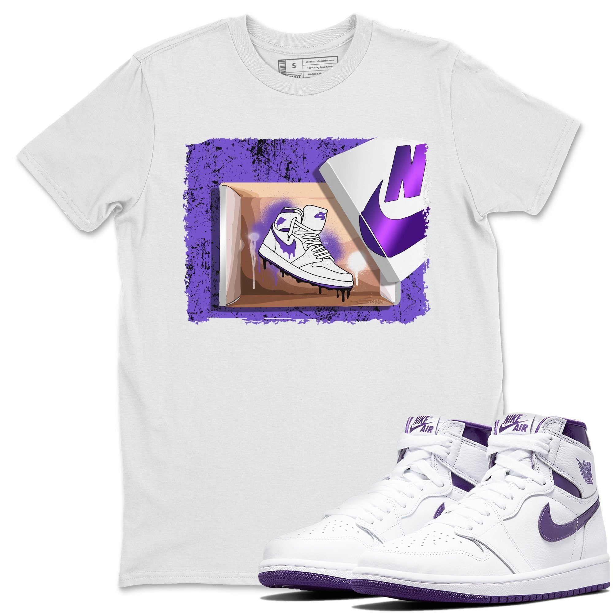 New Kicks Unisex Tops - Air Jordan 1 WMNS Court Purple
