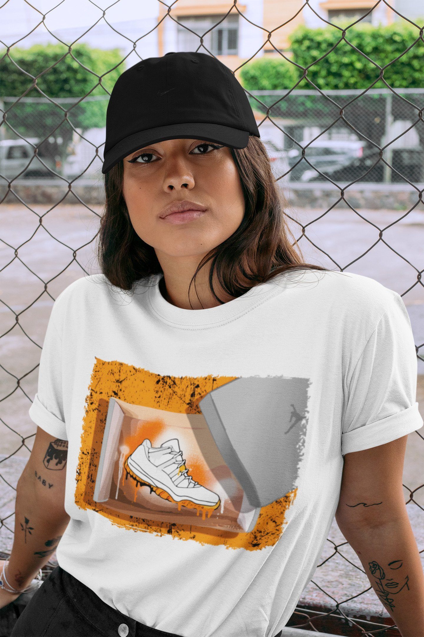 New Kicks Unisex Tops - Air Jordan 11 Citrus
