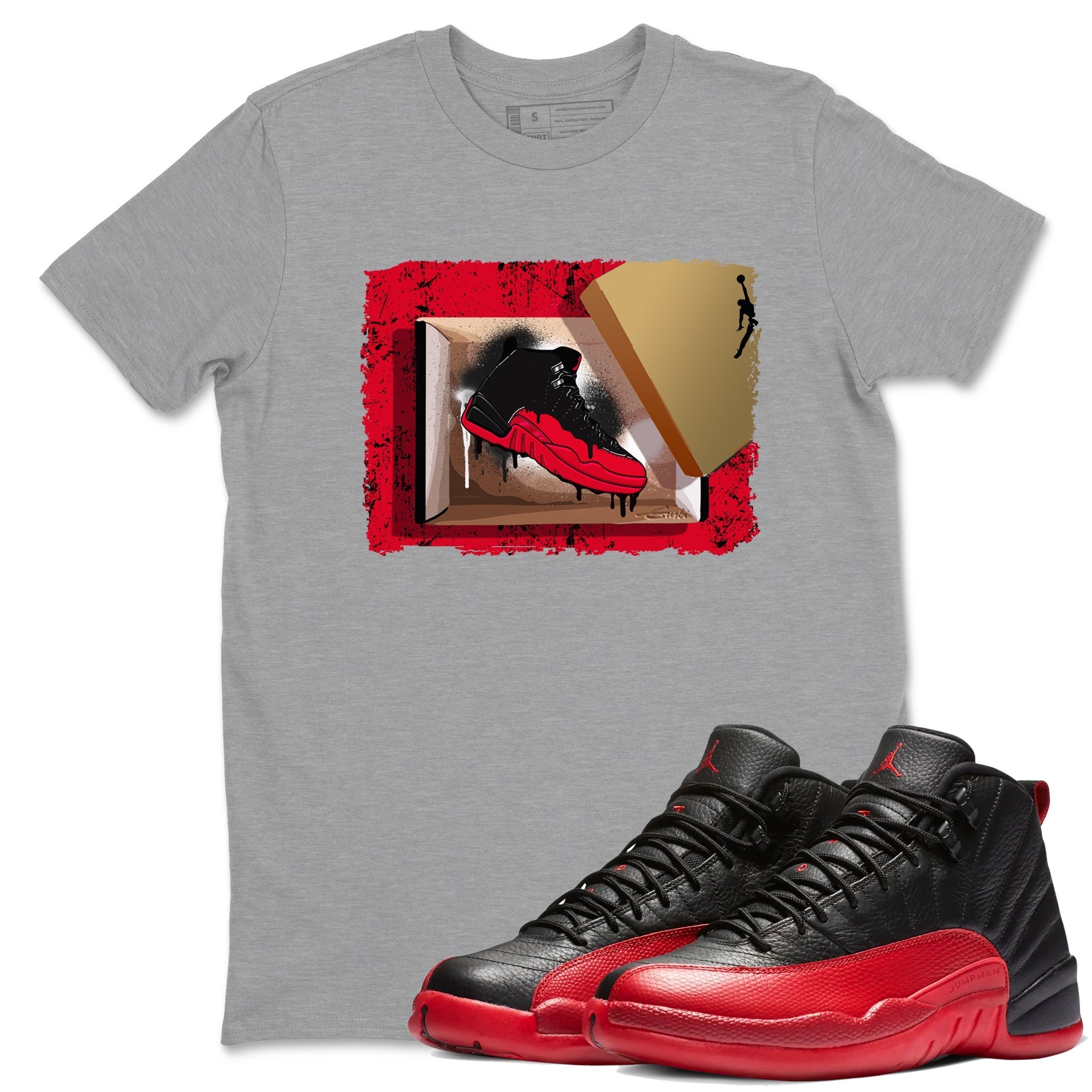 New Kicks snkmatch Tees - Air Jordan 12 Flu Game