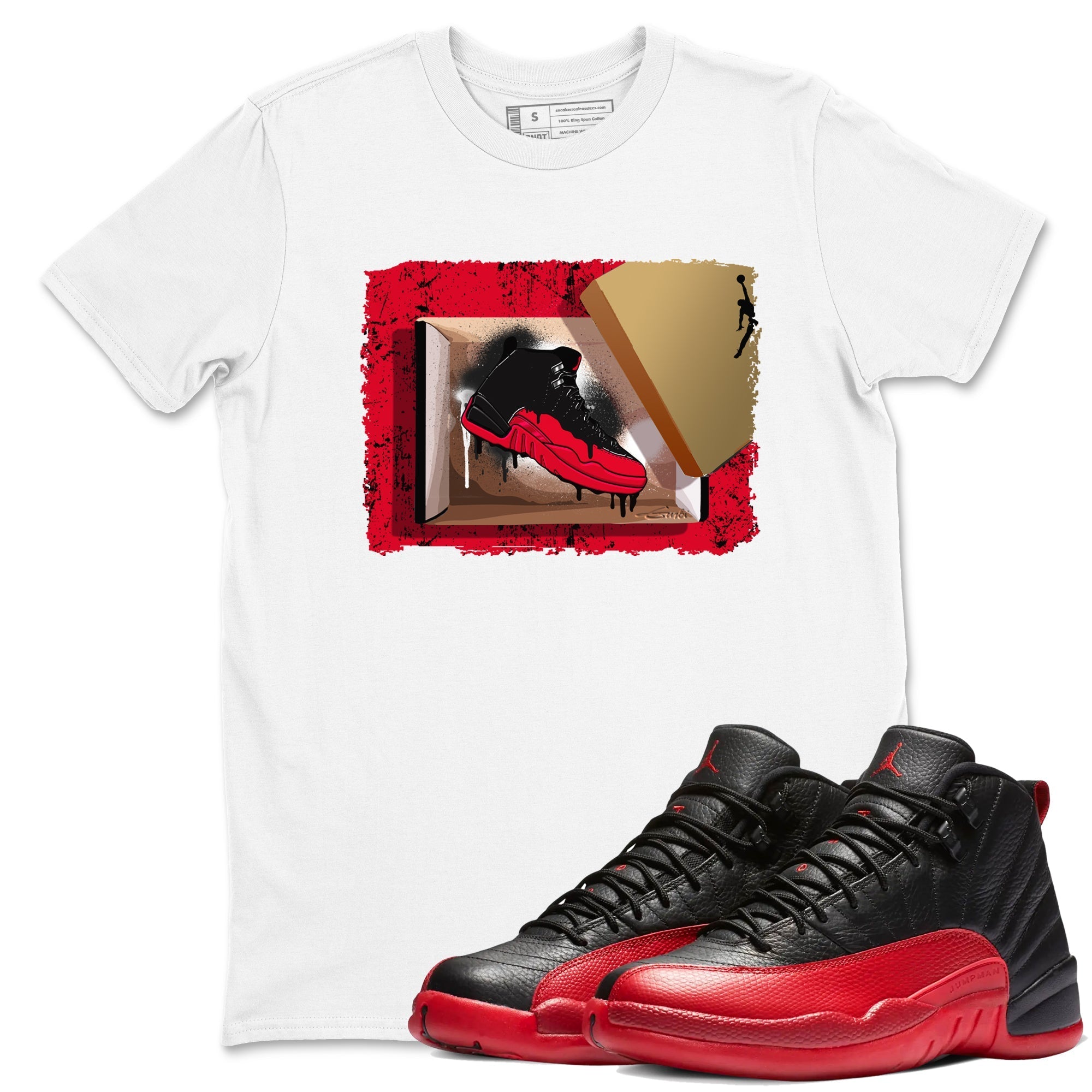 New Kicks snkmatch Tees - Air Jordan 12 Flu Game