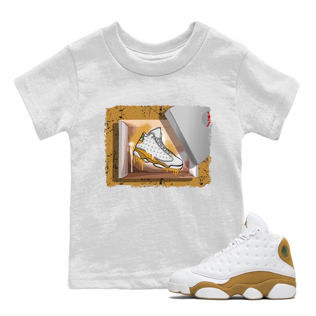 New Kicks snkmatch Tee Kids - Air Jordan 13 Wheat