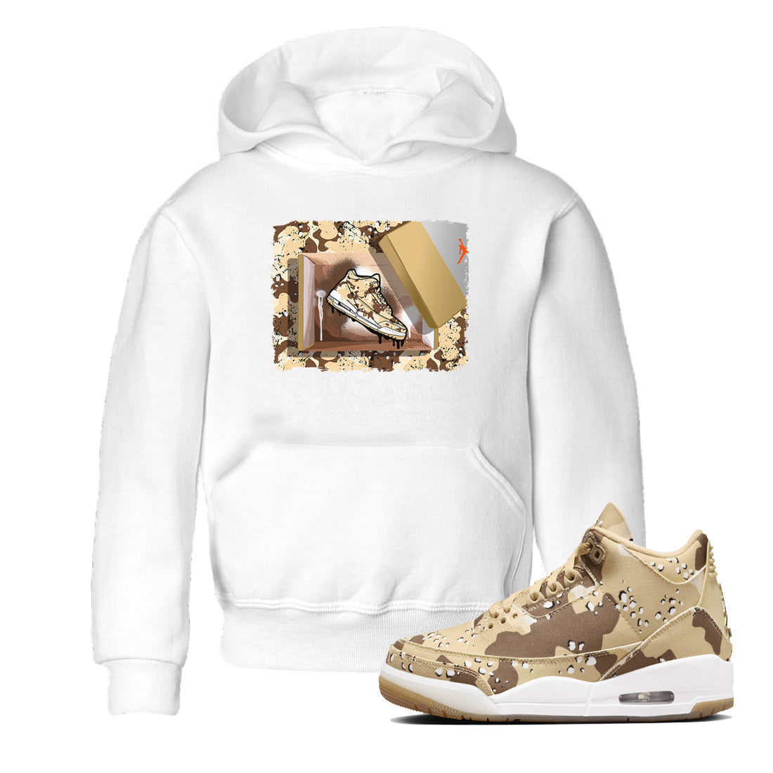 New Kicks snkmatch Tees Kids - Air Jordan 3 Desert Camo