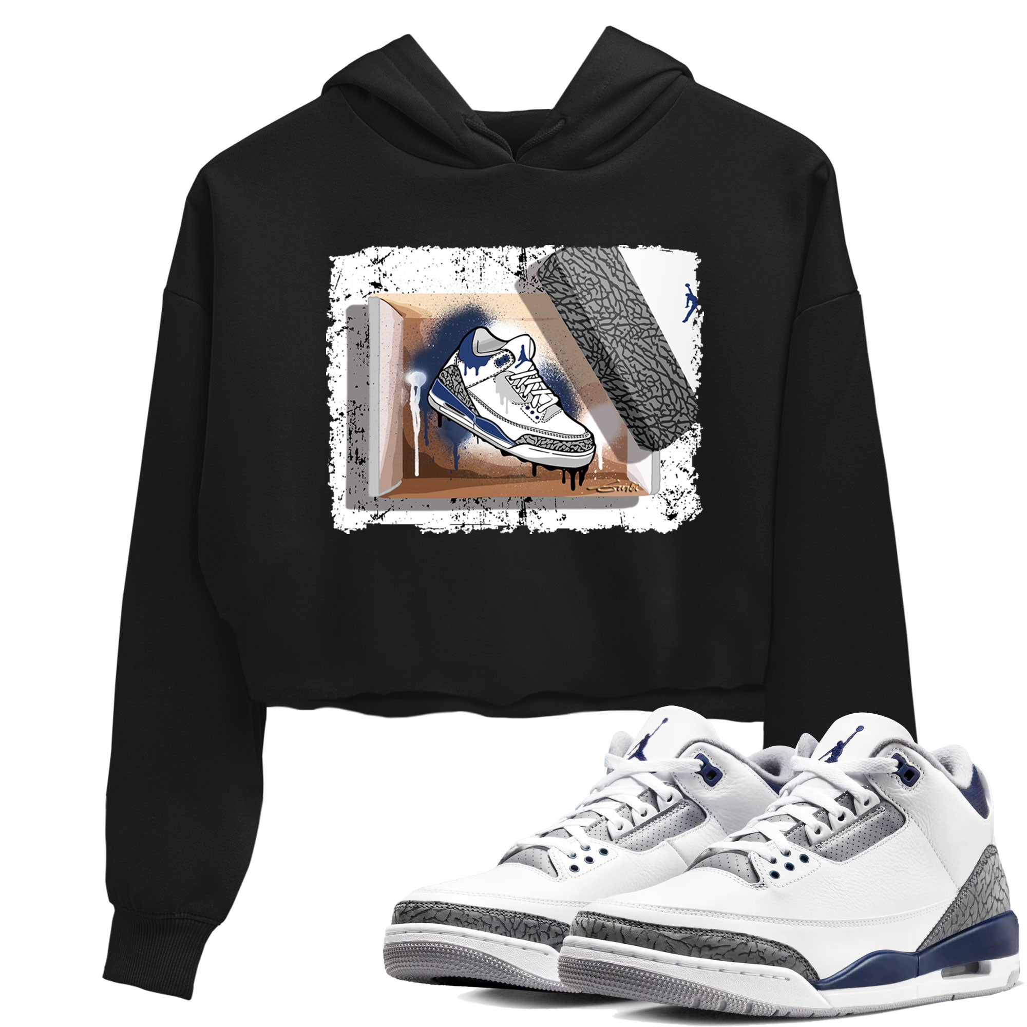 New Kicks snkmatch Women's Top - Air Jordan 3 Midnight Navy 2023