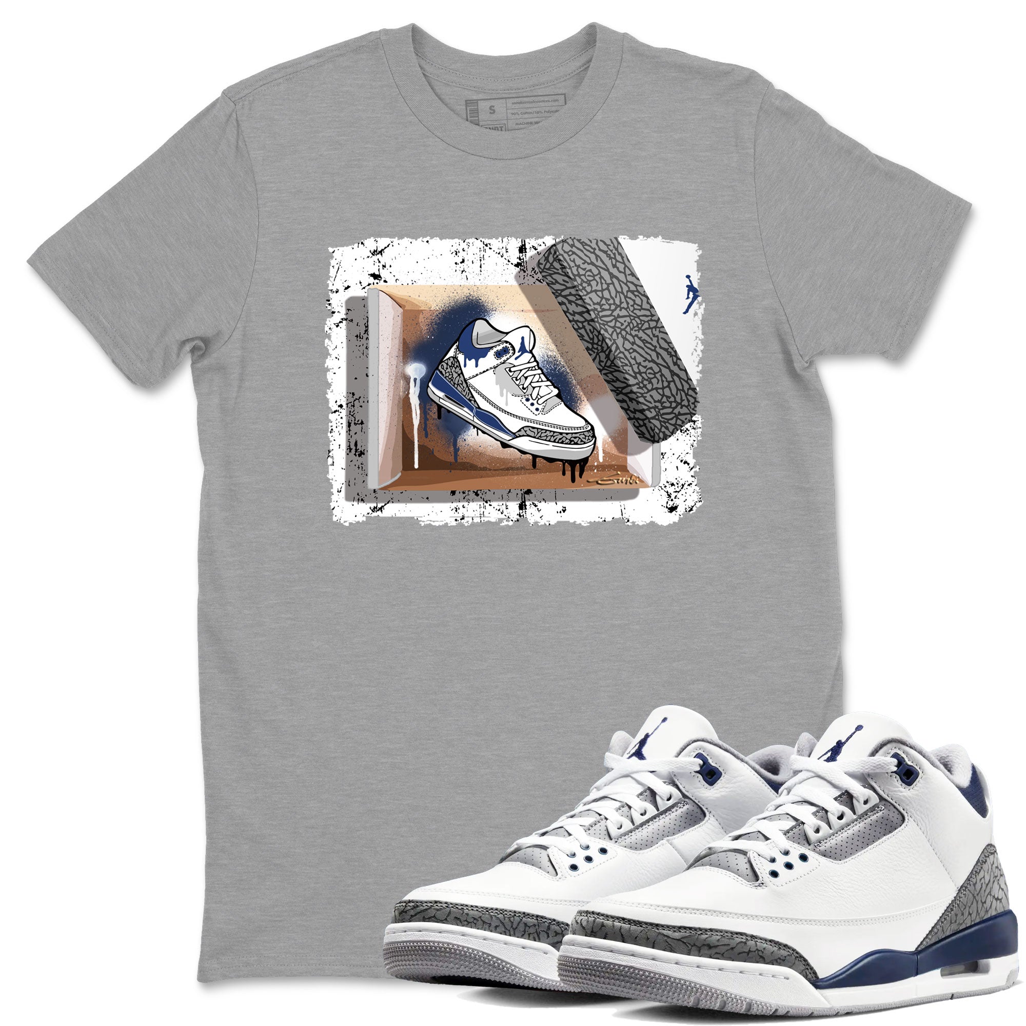 New Kicks snkmatch Tees - Air Jordan 3 Midnight Navy 2023