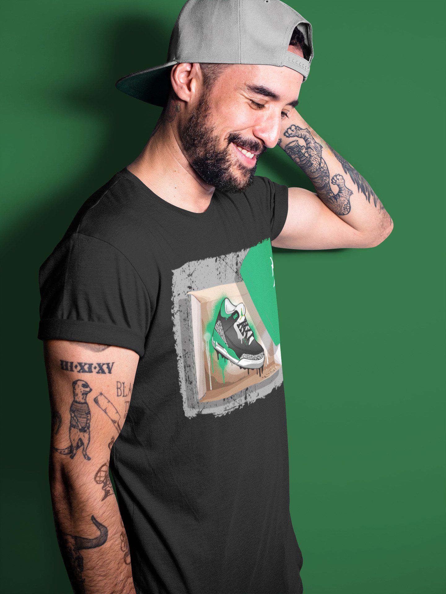 New Kicks Unisex Tops - Air Jordan 3 Pine Green