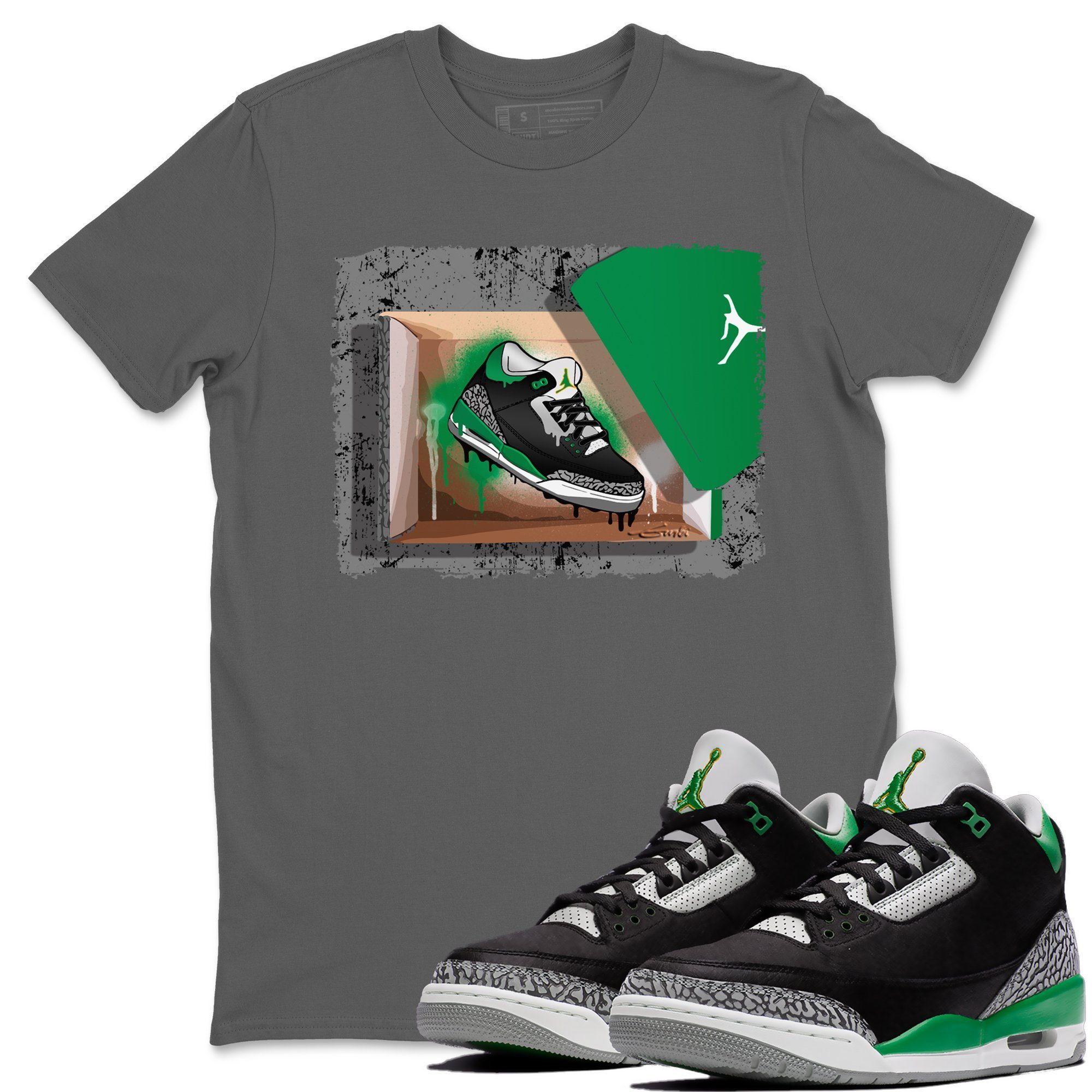 New Kicks Unisex Tops - Air Jordan 3 Pine Green