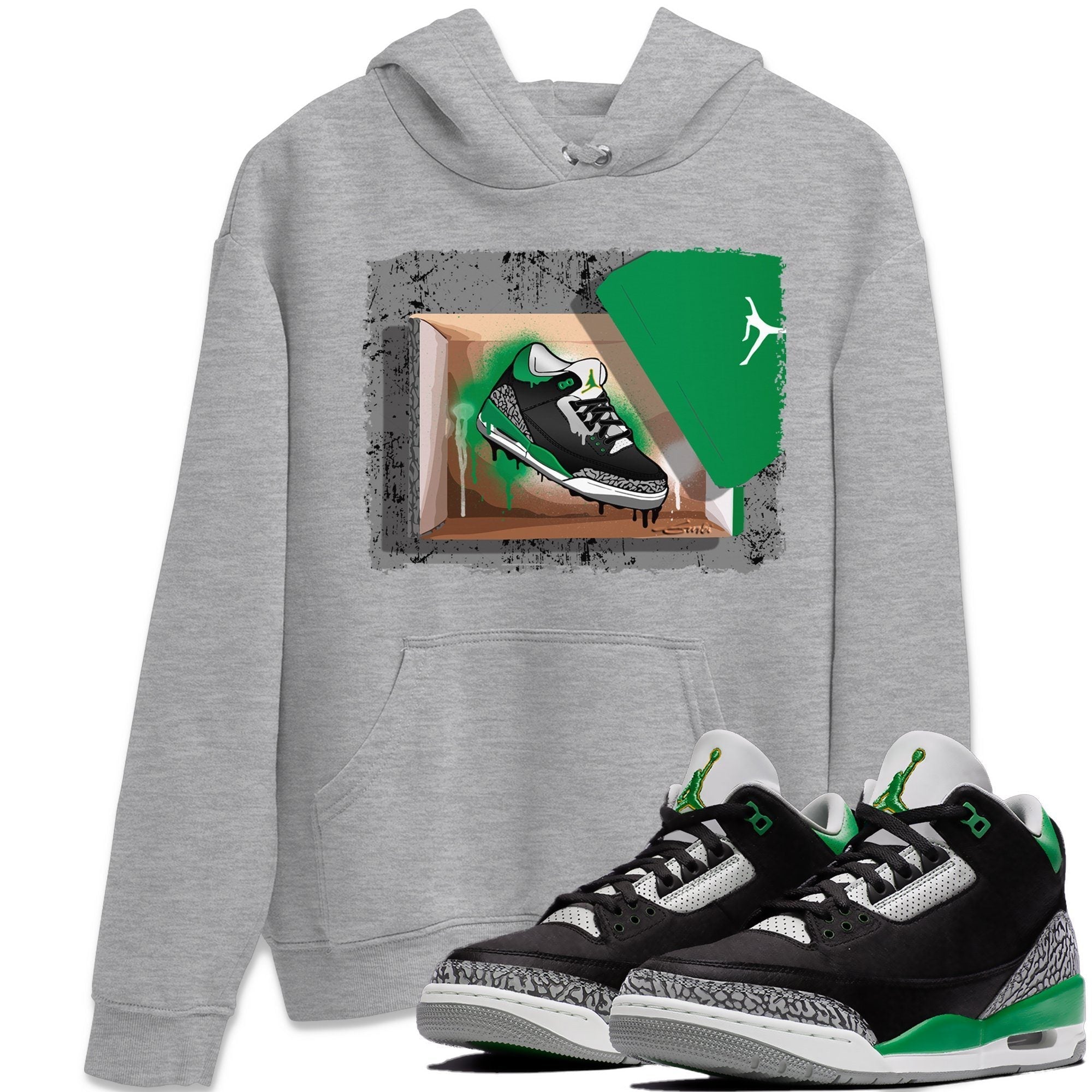 New Kicks Unisex Tops - Air Jordan 3 Pine Green