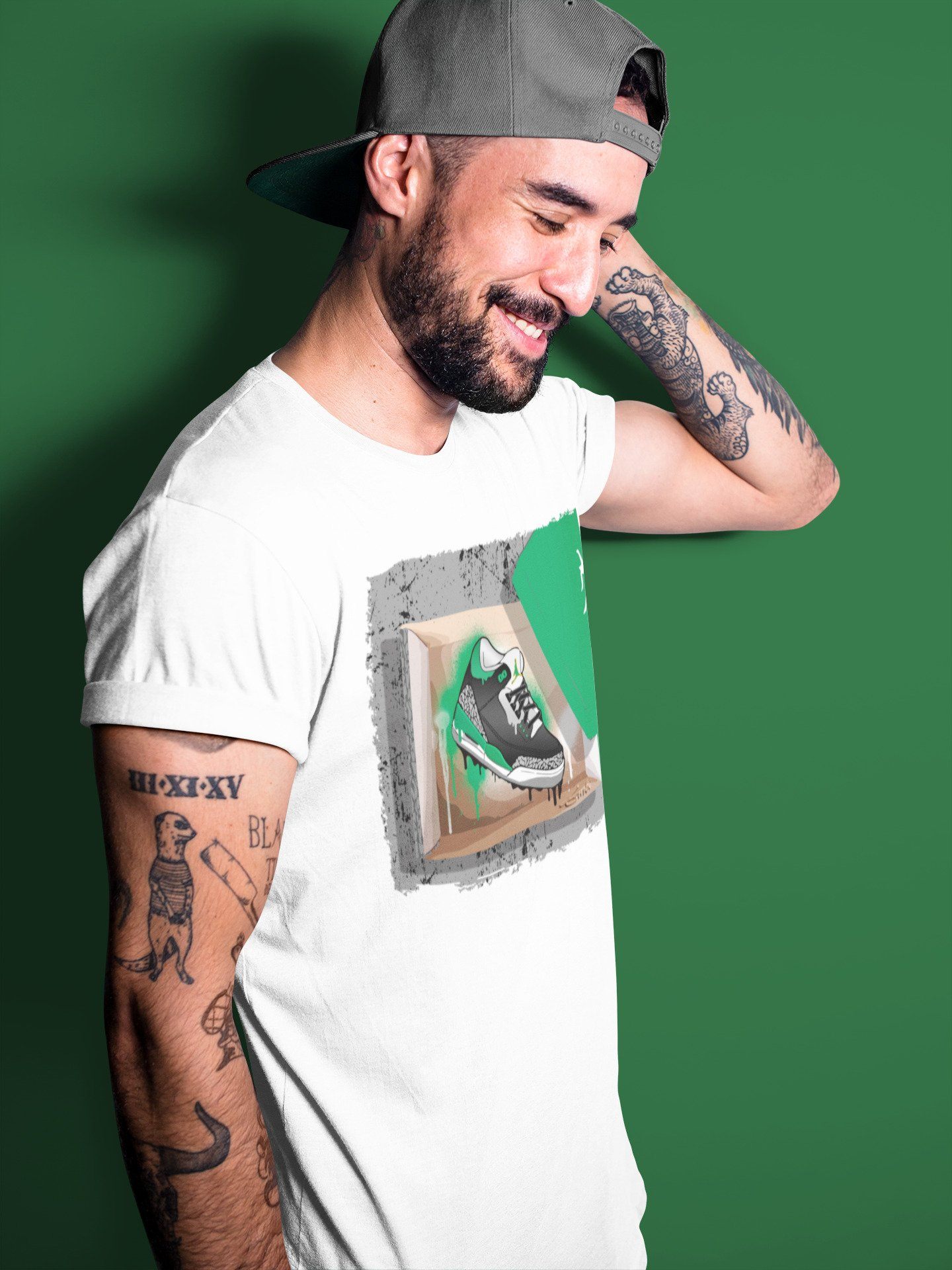 New Kicks Unisex Tops - Air Jordan 3 Pine Green