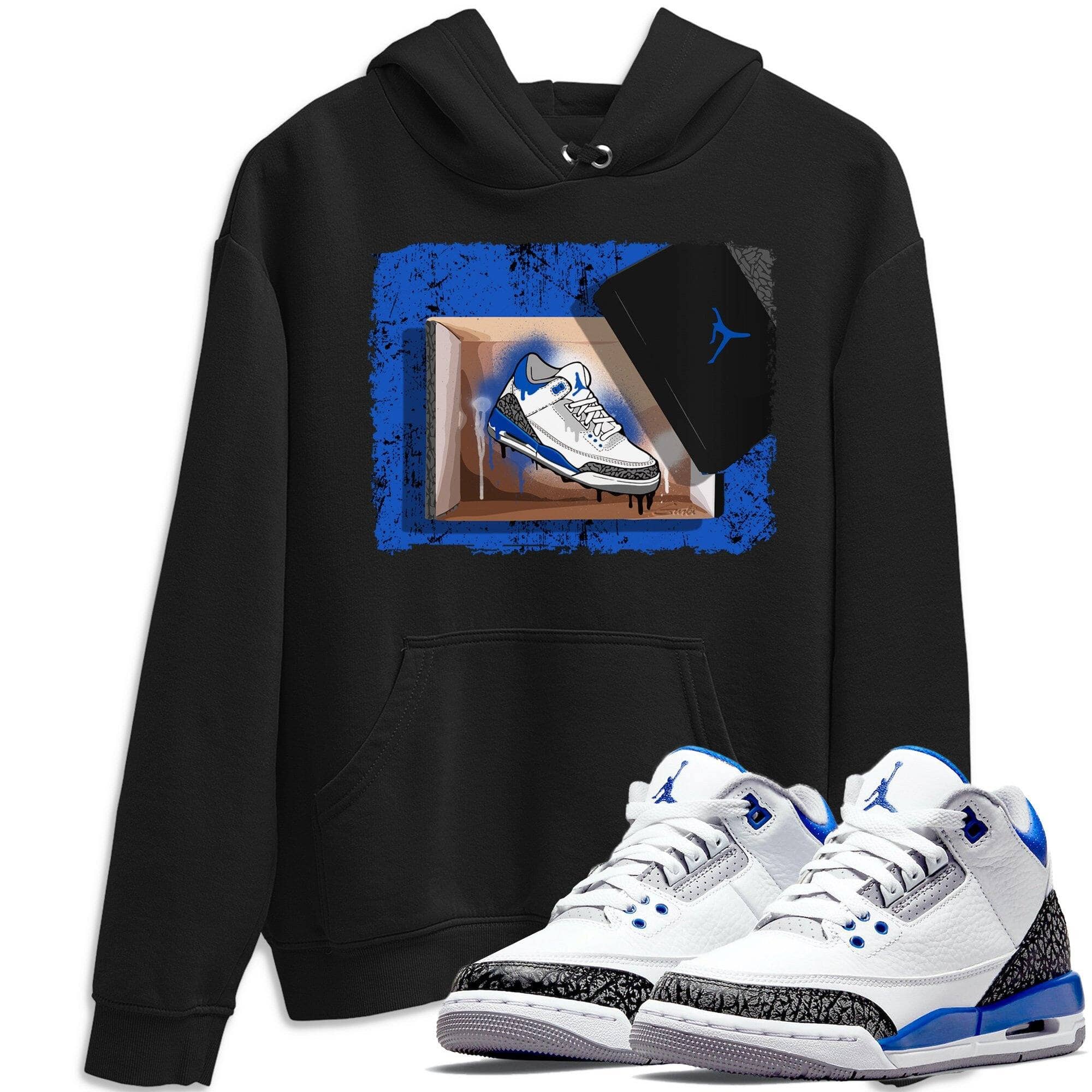 New Kicks Unisex Tops - Air Jordan 3 Racer Blue