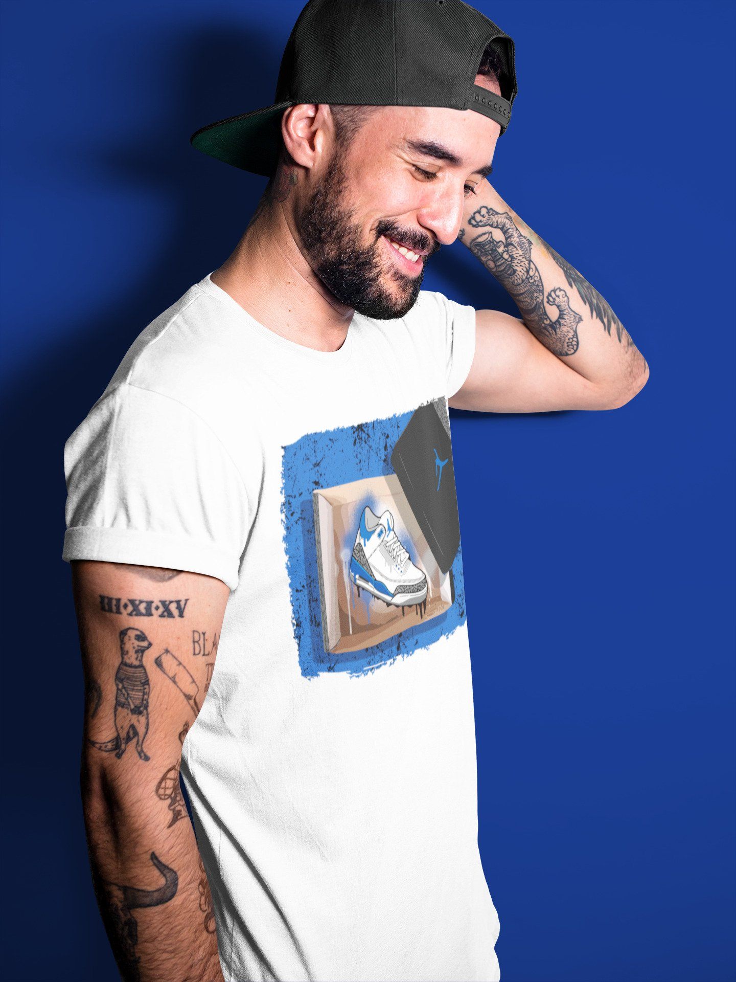 New Kicks Unisex Tops - Air Jordan 3 Racer Blue