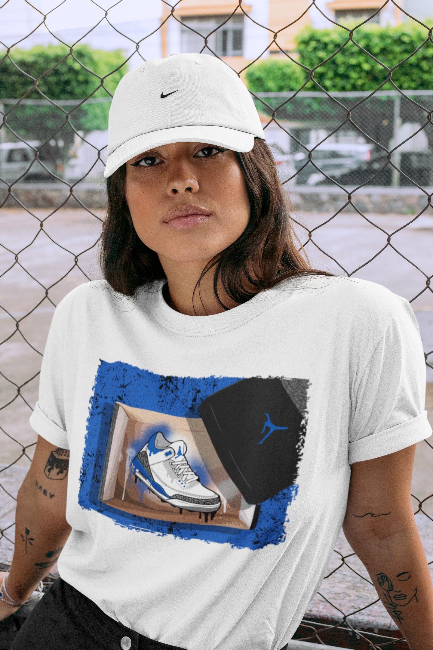 New Kicks Unisex Tops - Air Jordan 3 Racer Blue