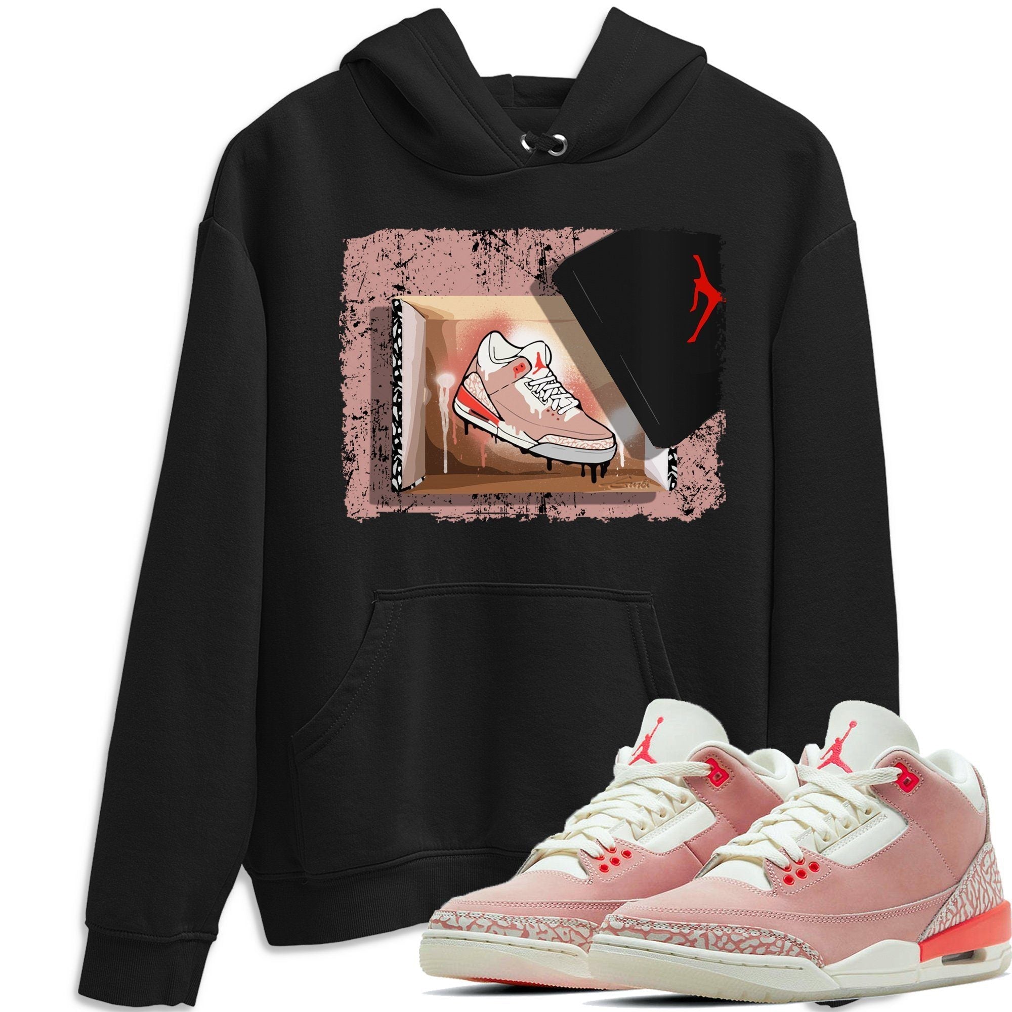 New Kicks Unisex Tops - Air Jordan 3 Rust Pink
