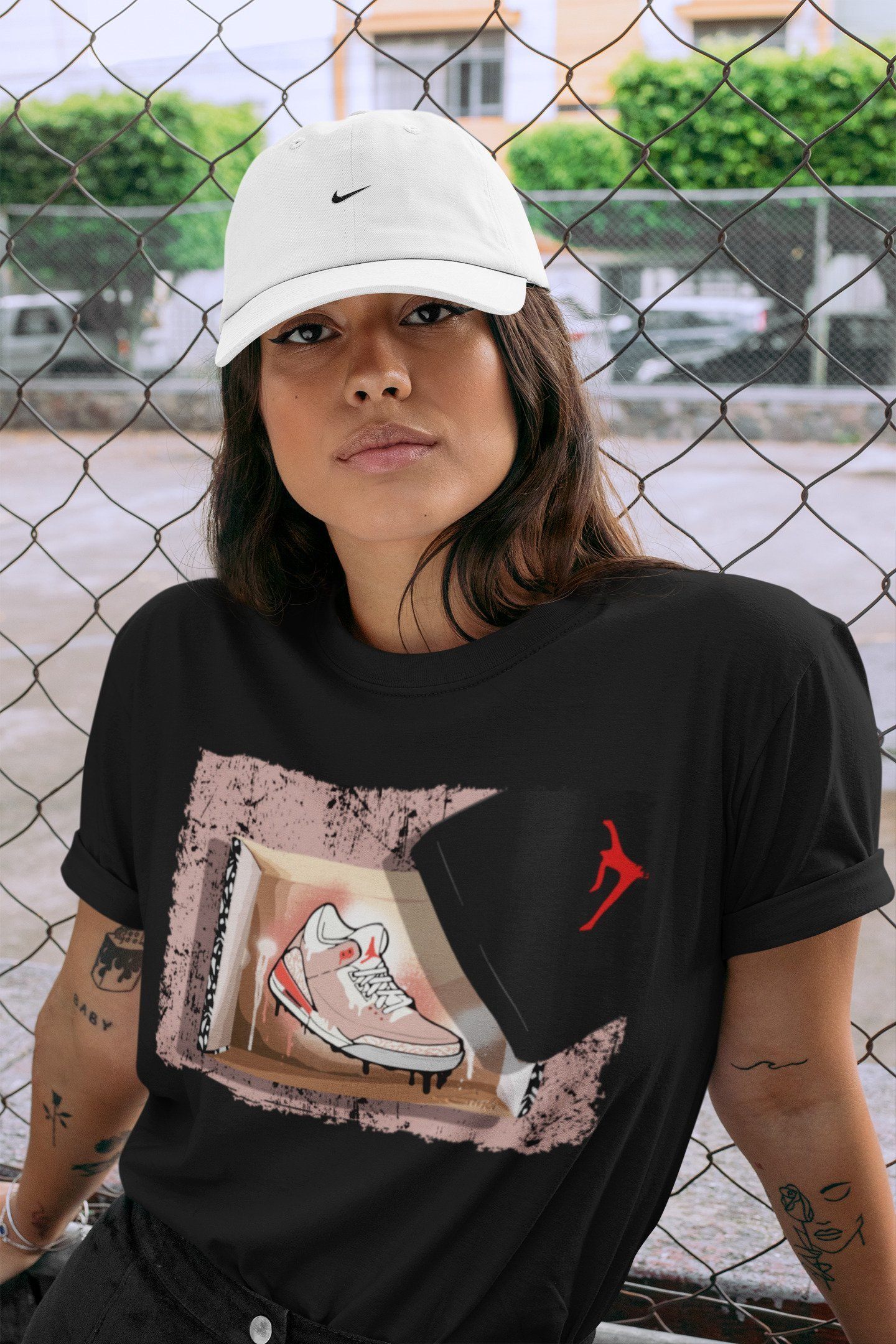 New Kicks Unisex Tops - Air Jordan 3 Rust Pink