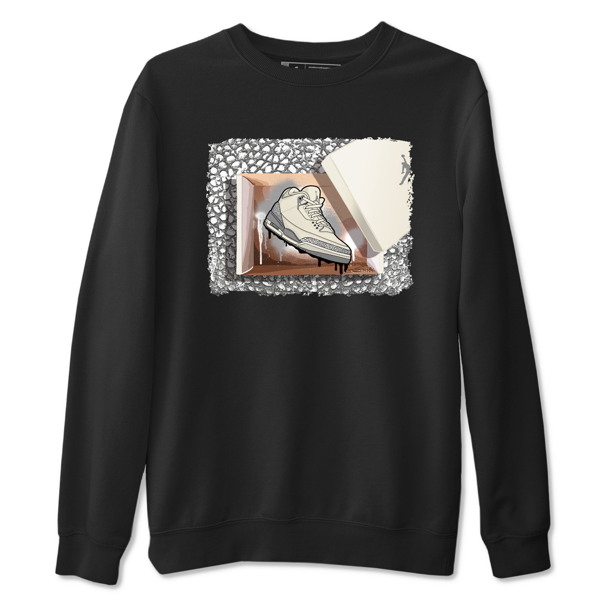 New Kicks snkmatch Tees - Air Jordan 3 Sail and Cement Grey