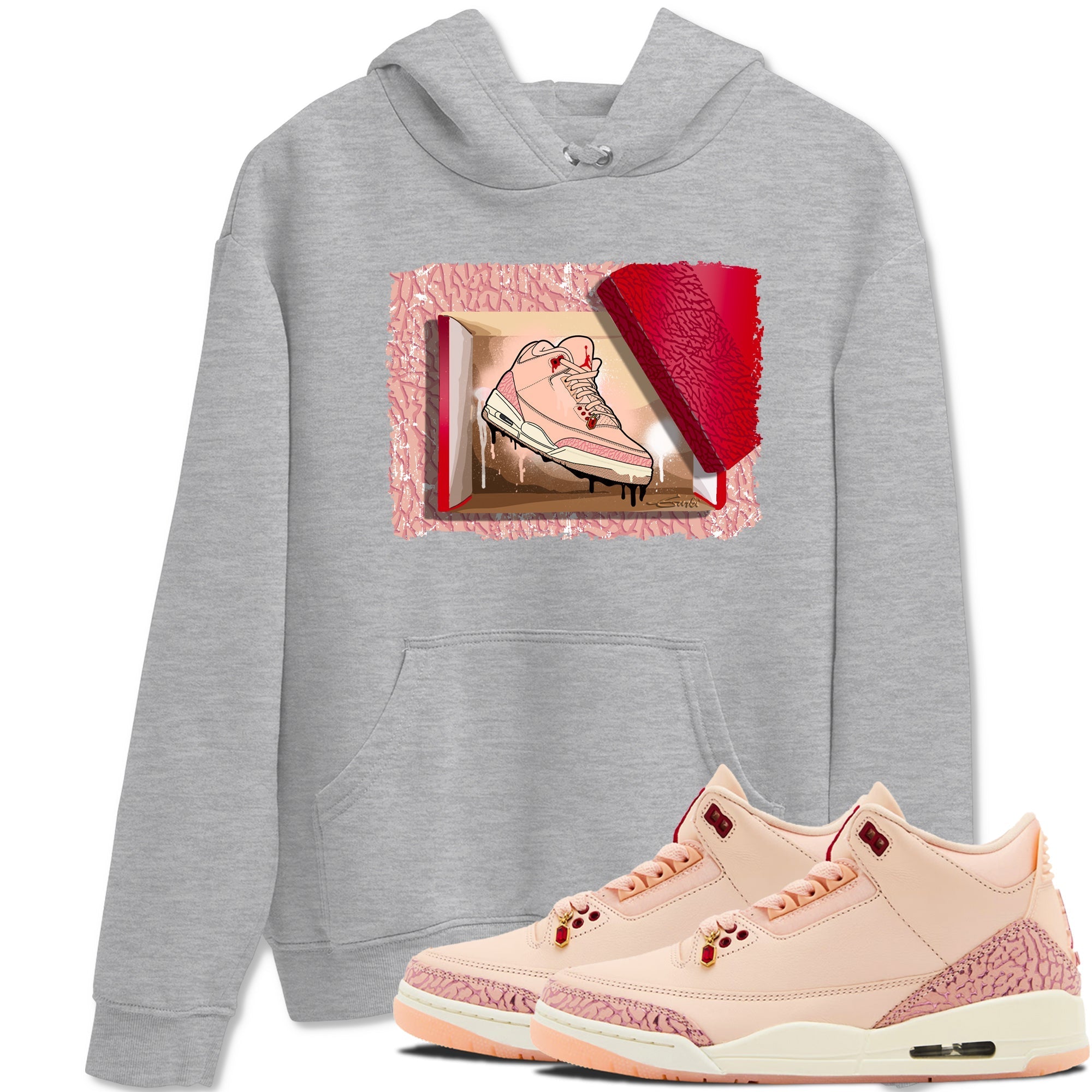 New Kicks snkmatch Tees - Air Jordan 3 Valentines Day