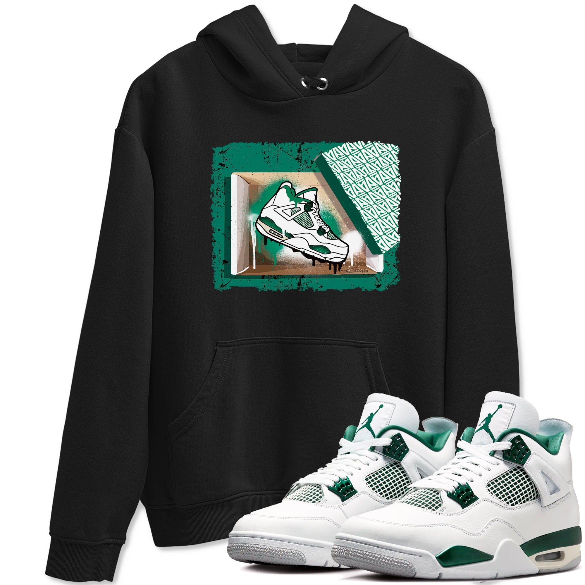 New Kicks snkmatch Tees - Air Jordan 4 Oxidized Green