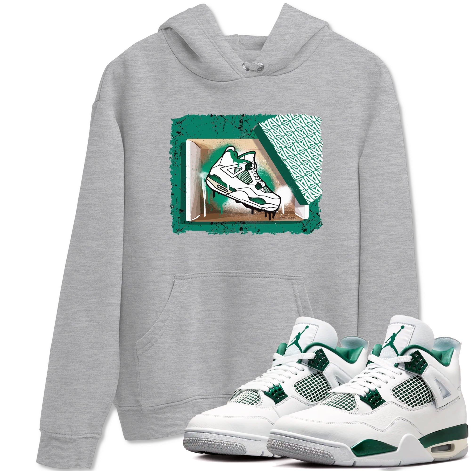 New Kicks snkmatch Tees - Air Jordan 4 Oxidized Green