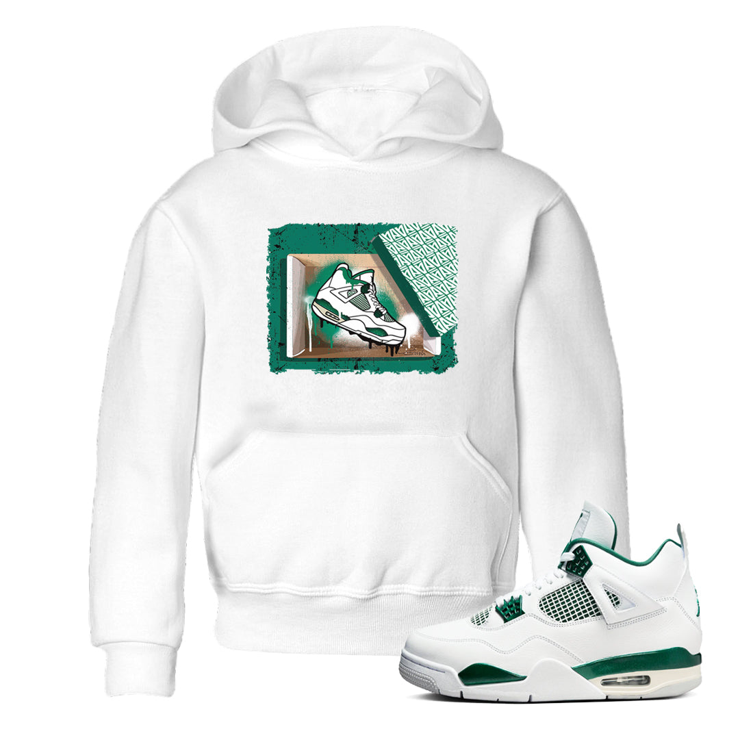 New Kicks snkmatch Tees Kids - Air Jordan 4 Oxidized Green
