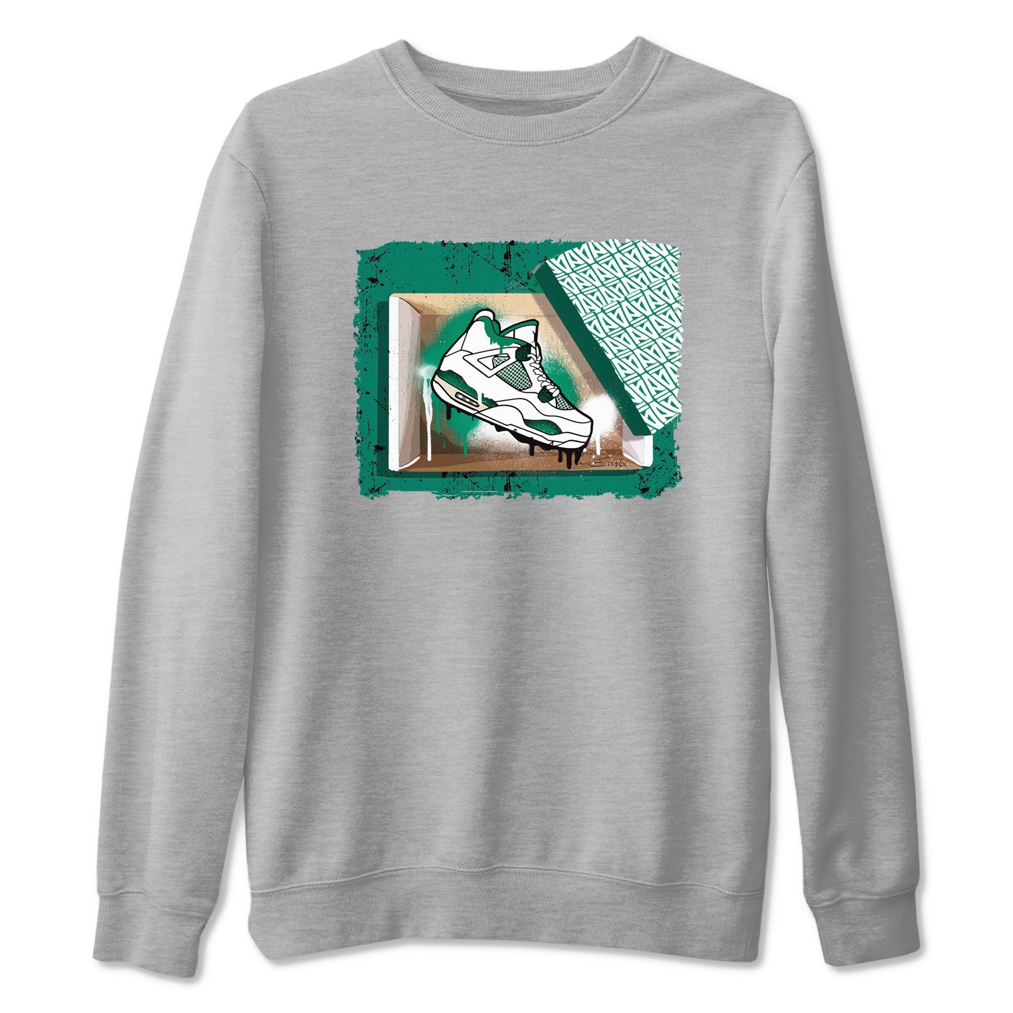 New Kicks snkmatch Tees - Air Jordan 4 Oxidized Green