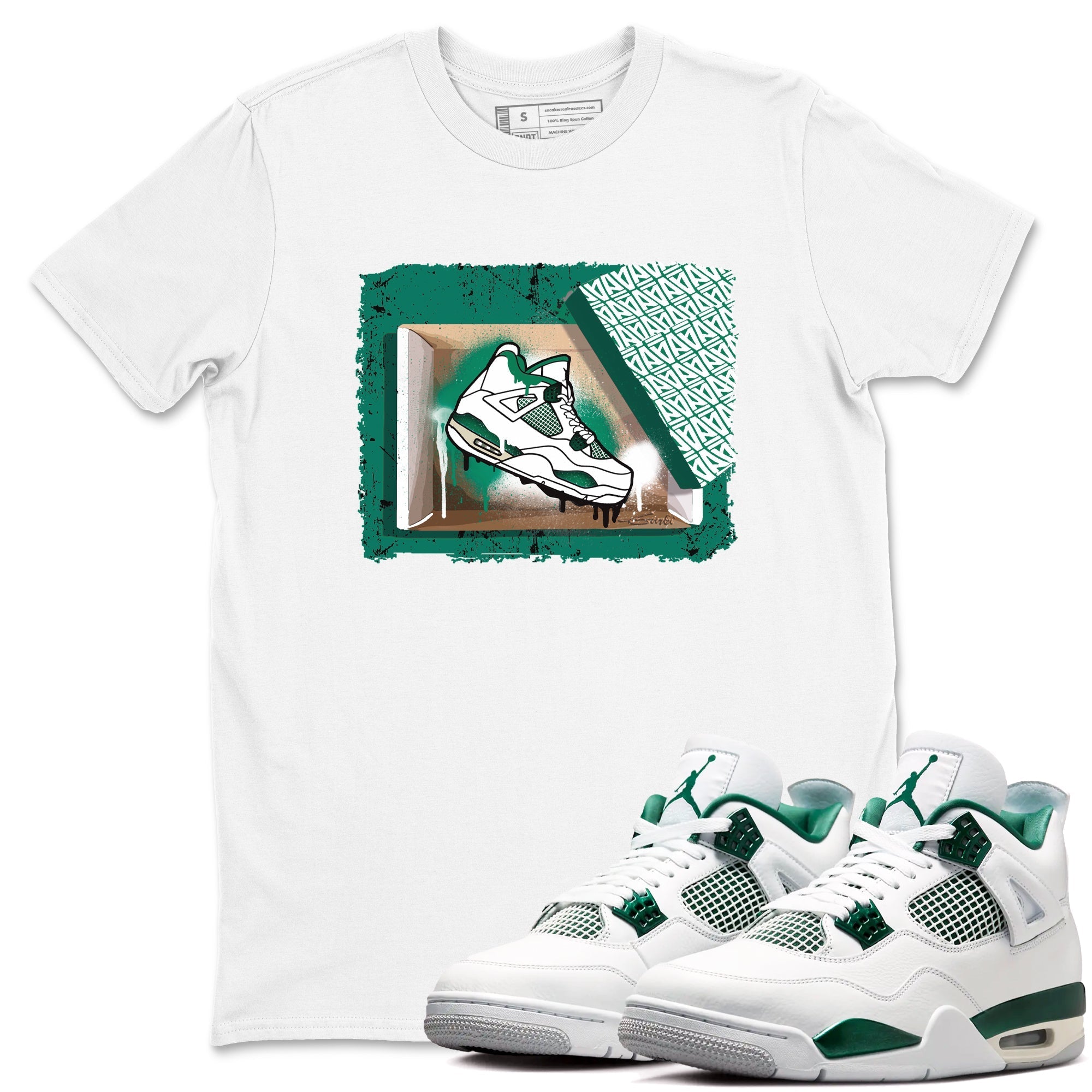 New Kicks snkmatch Tees - Air Jordan 4 Oxidized Green