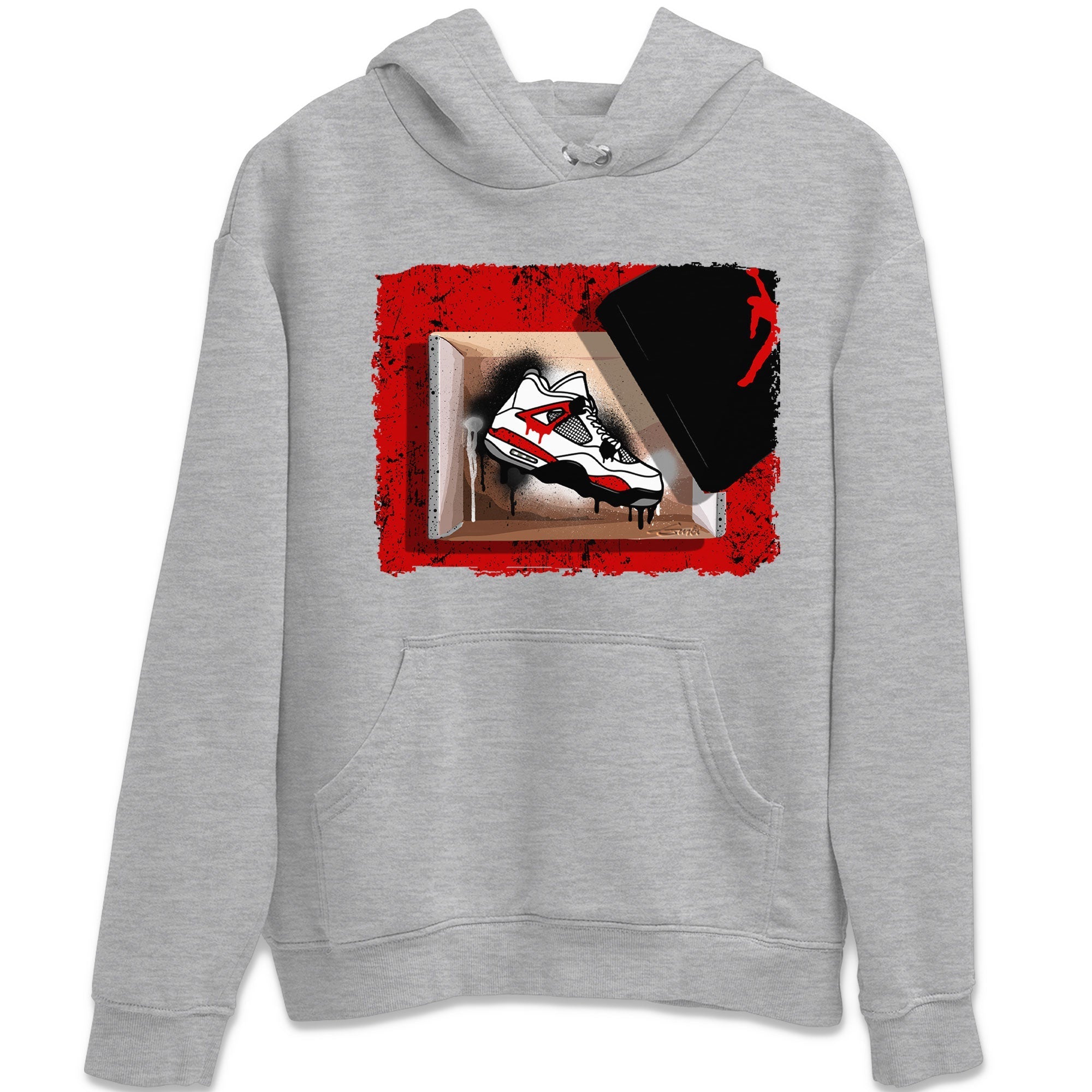 New Kicks snkmatch Tee - Air Jordan 4 Red Cement