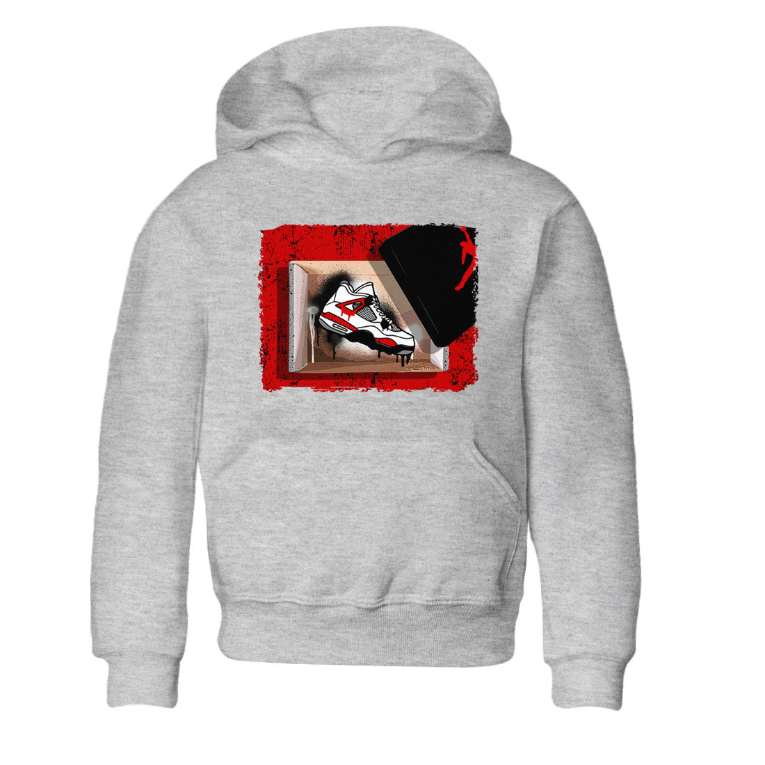 New Kicks snkmatch Tee Kids - Air Jordan 4 Red Cement