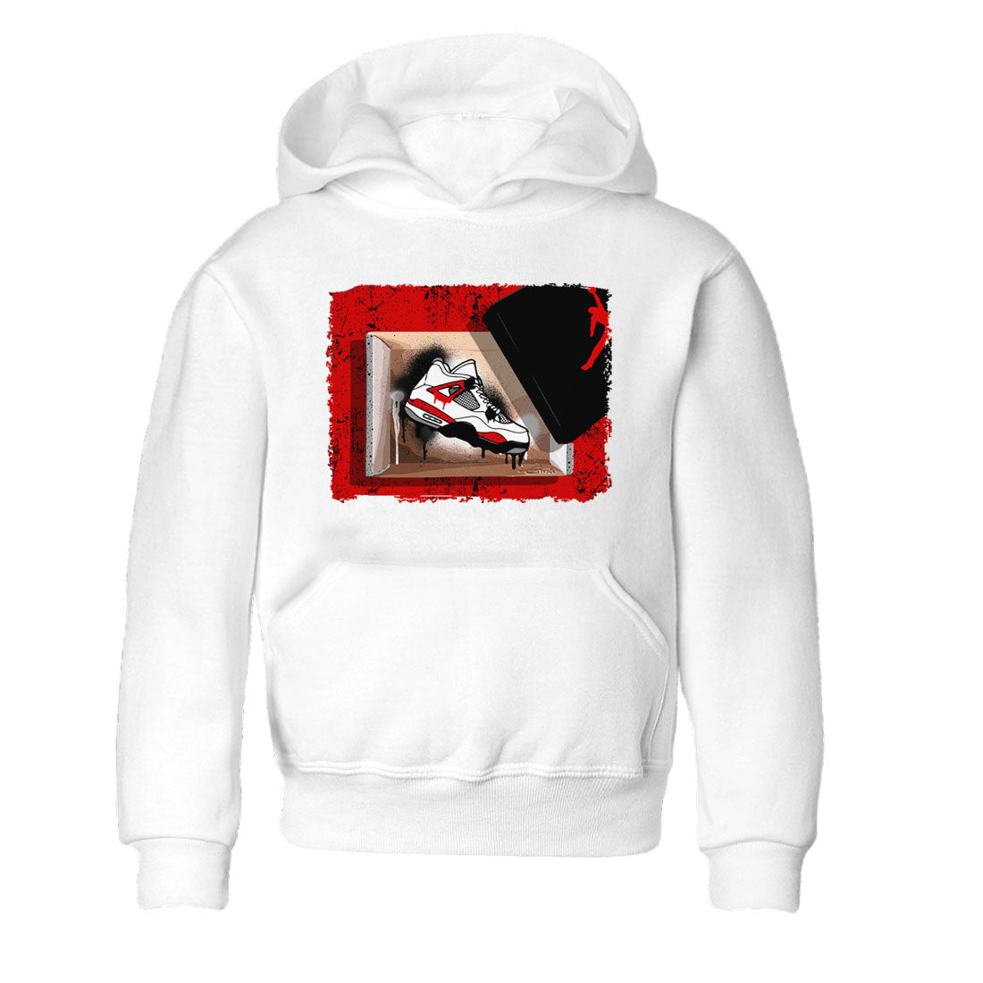 New Kicks snkmatch Tee Kids - Air Jordan 4 Red Cement
